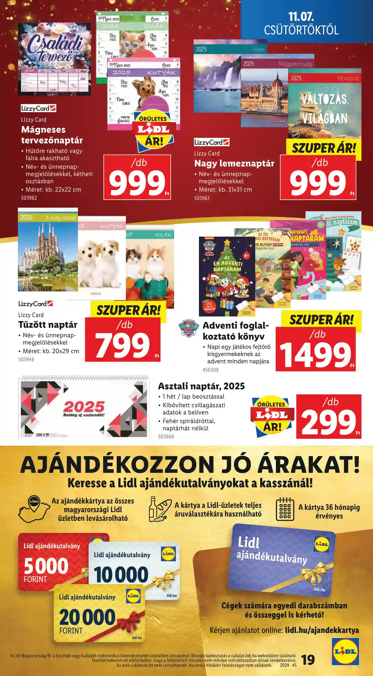 Lidl akciós újság 45. hét (Érvényes 11.07-től) (11 oldal)