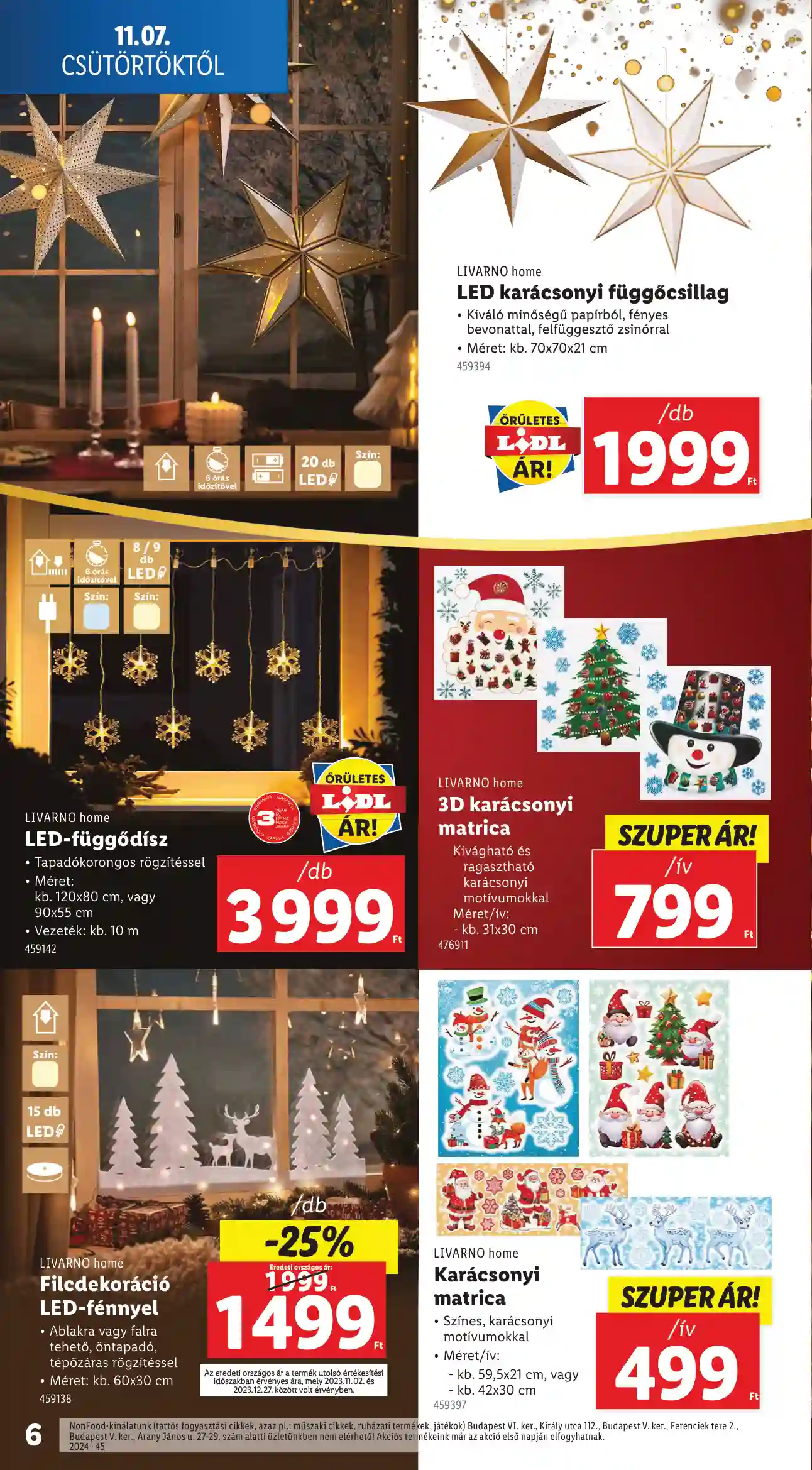 Lidl akciós újság 45. hét (Érvényes 11.07-től) (16 oldal)