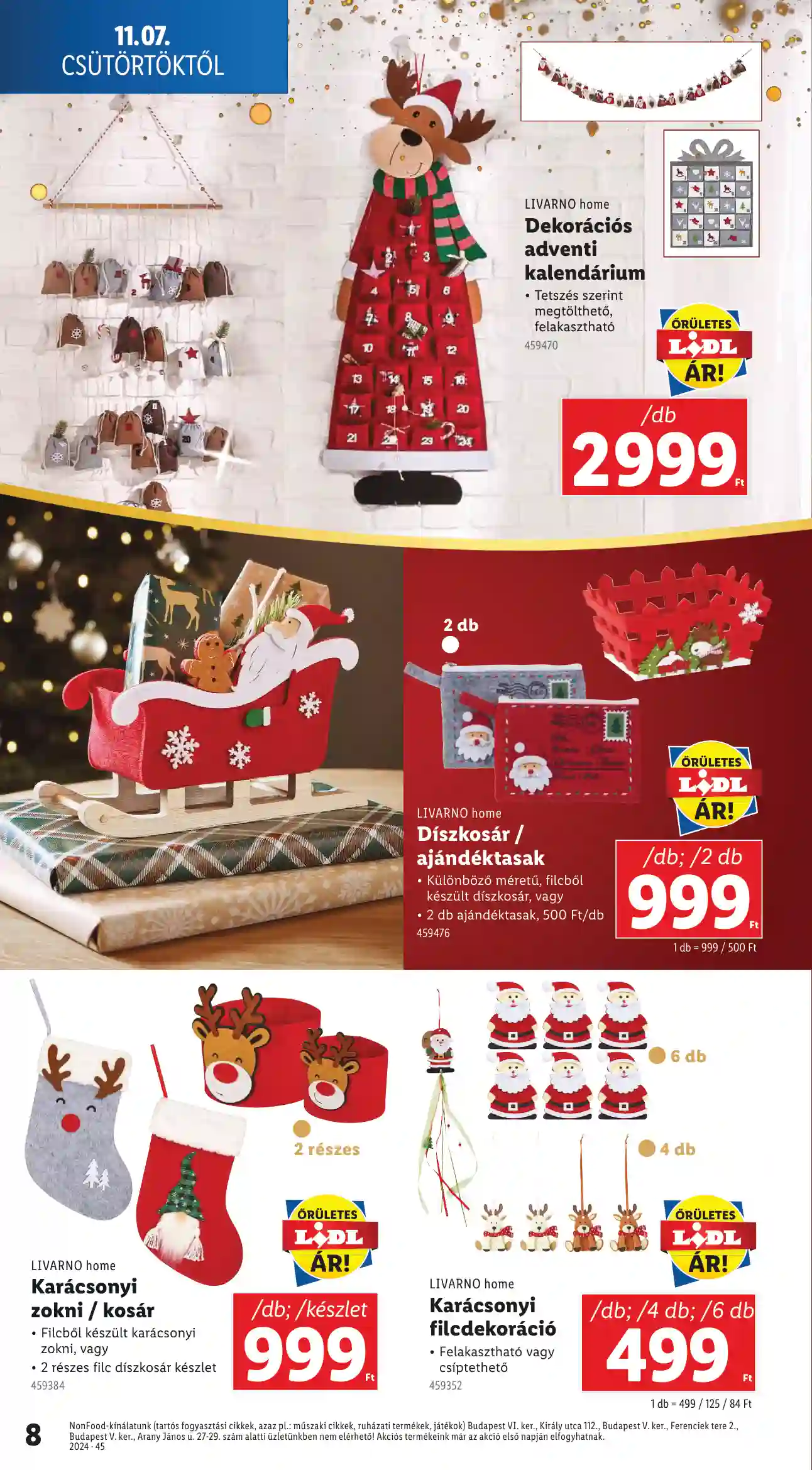 Lidl akciós újság 45. hét (Érvényes 11.07-től) (18 oldal)