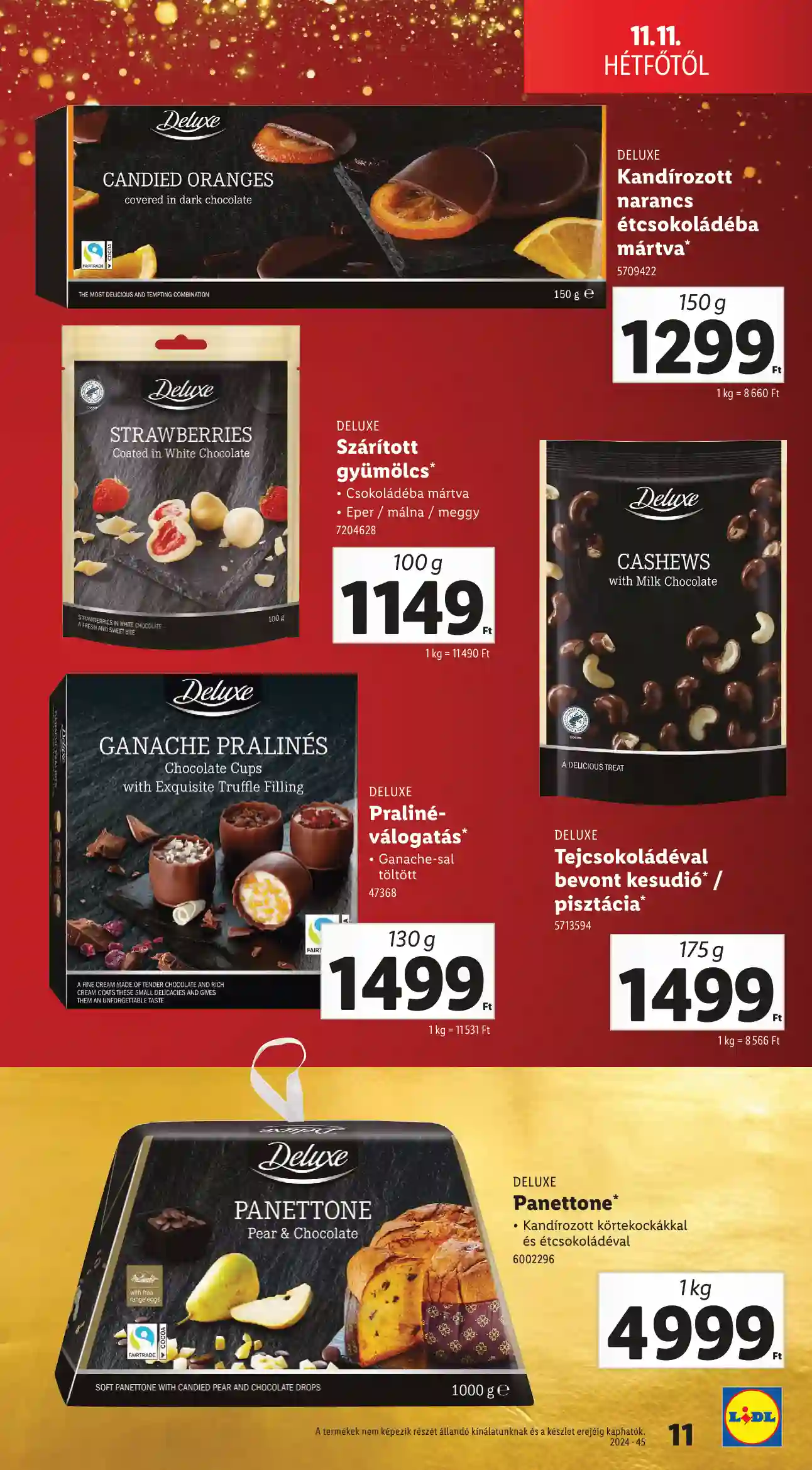 Lidl akciós újság 46. hét (Érvényes 11.11-től) (3 oldal)