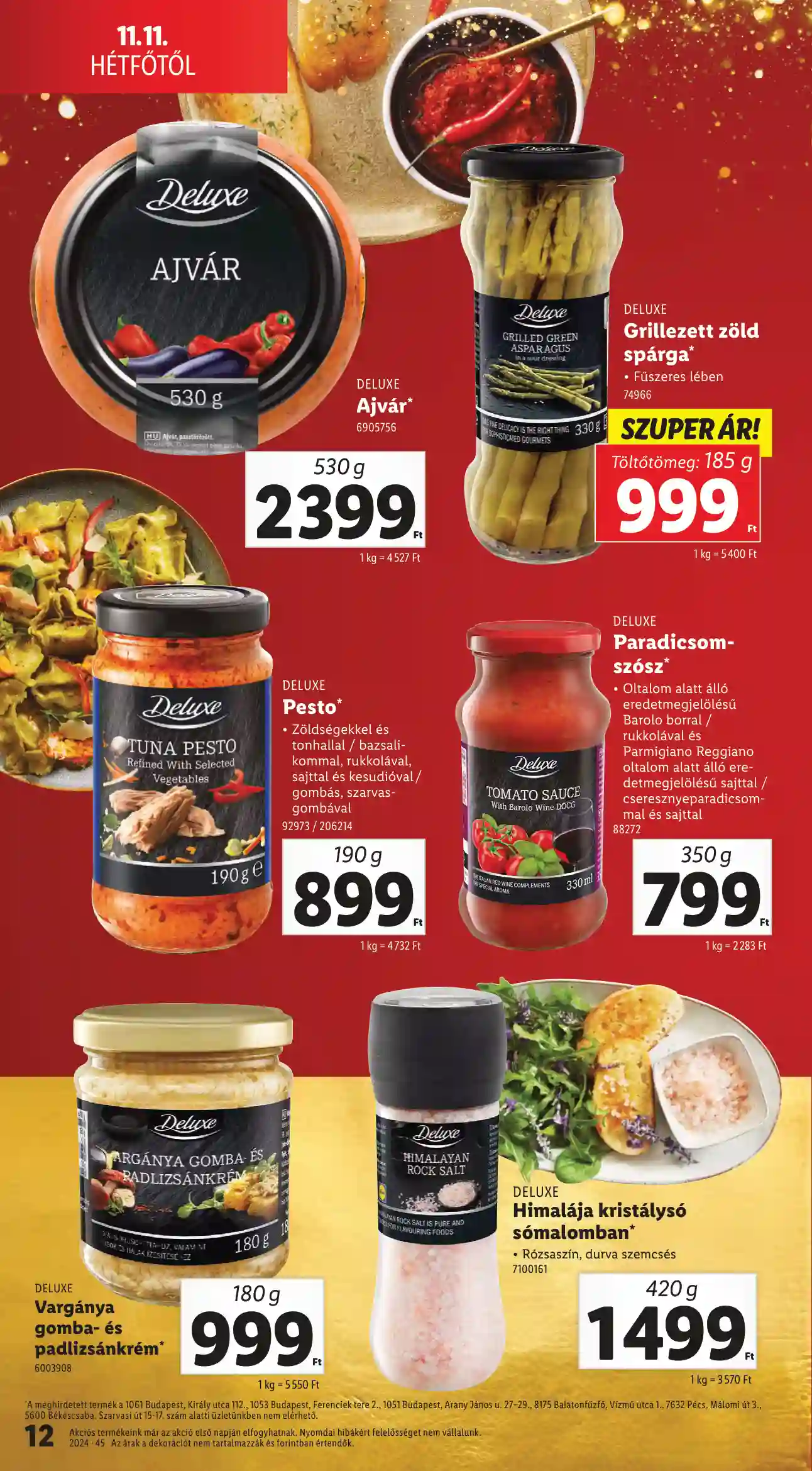 Lidl akciós újság 46. hét (Érvényes 11.11-től) (4 oldal)