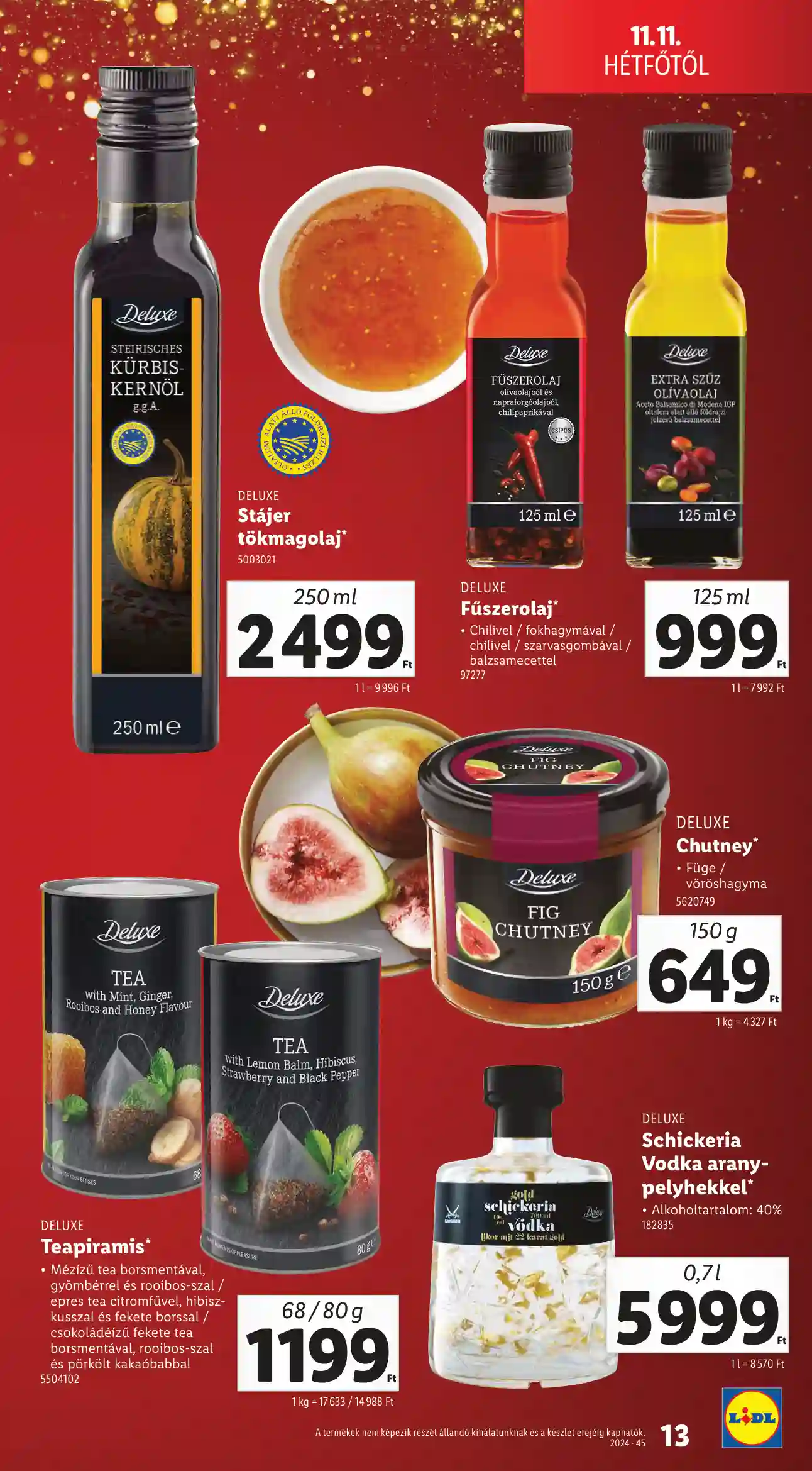 Lidl akciós újság 46. hét (Érvényes 11.11-től) (5 oldal)