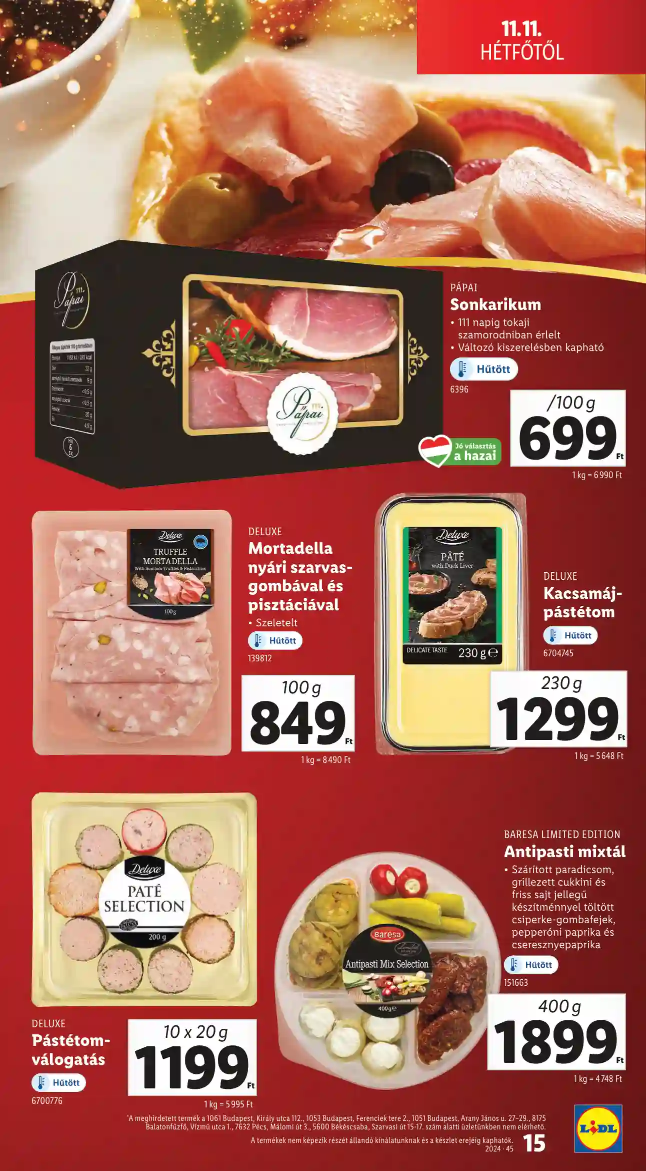 Lidl akciós újság 46. hét (Érvényes 11.11-től) (7 oldal)