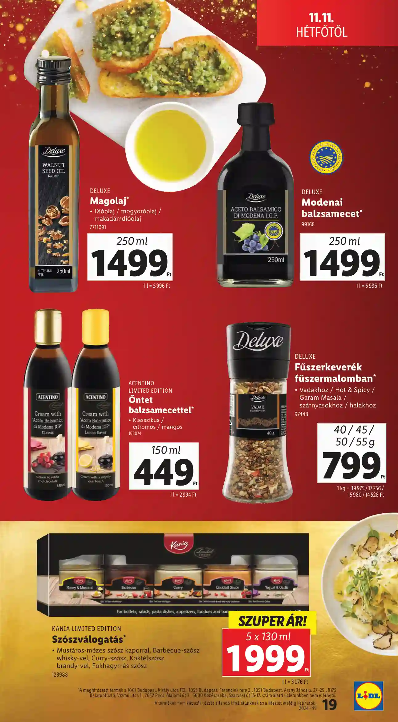 Lidl akciós újság 46. hét (Érvényes 11.11-től) (11 oldal)