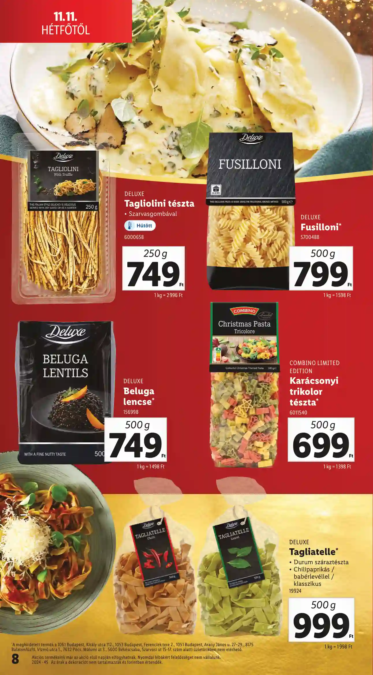 Lidl akciós újság 46. hét (Érvényes 11.11-től) (20 oldal)