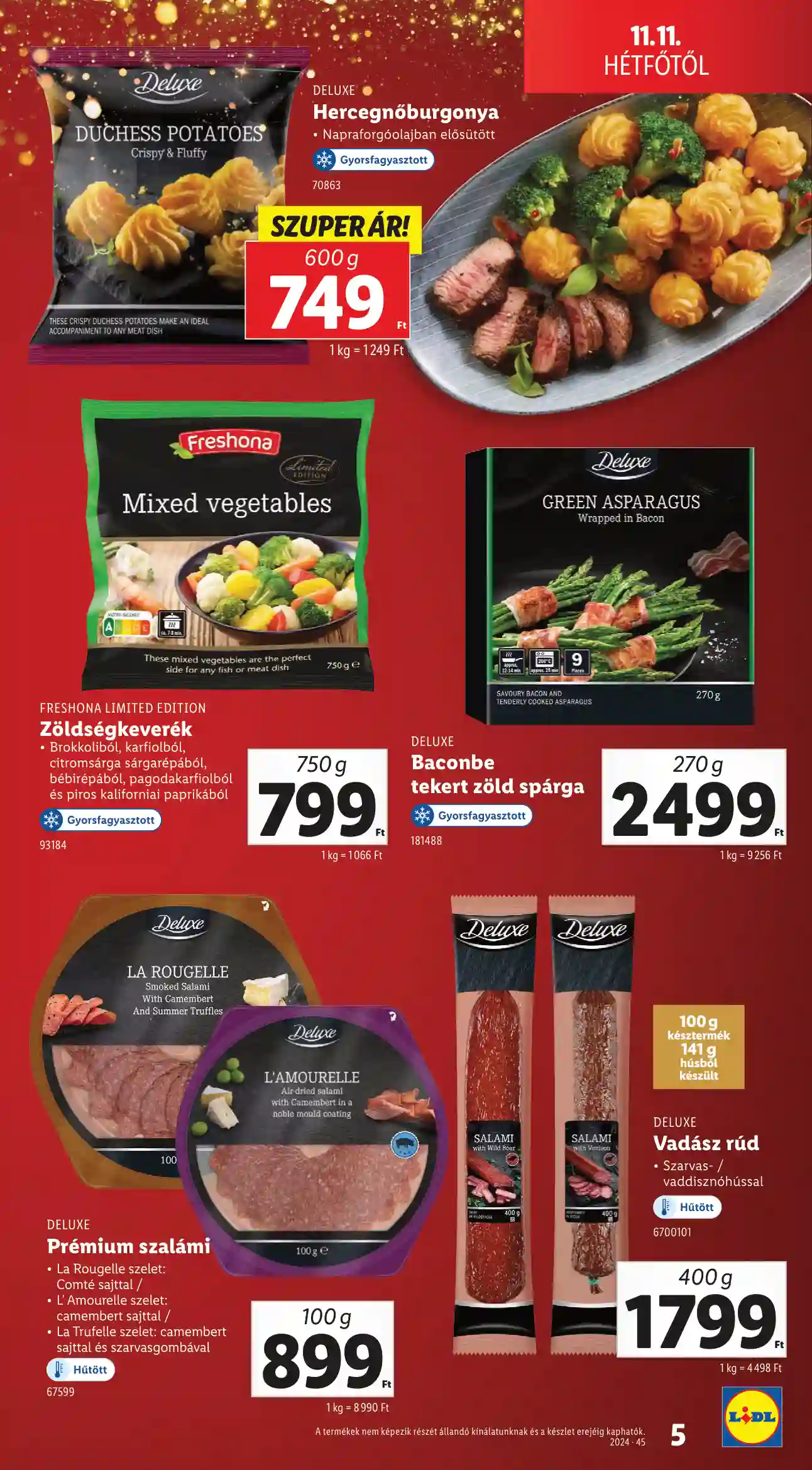 Lidl akciós újság 46. hét (Érvényes 11.11-től) (11 oldal)