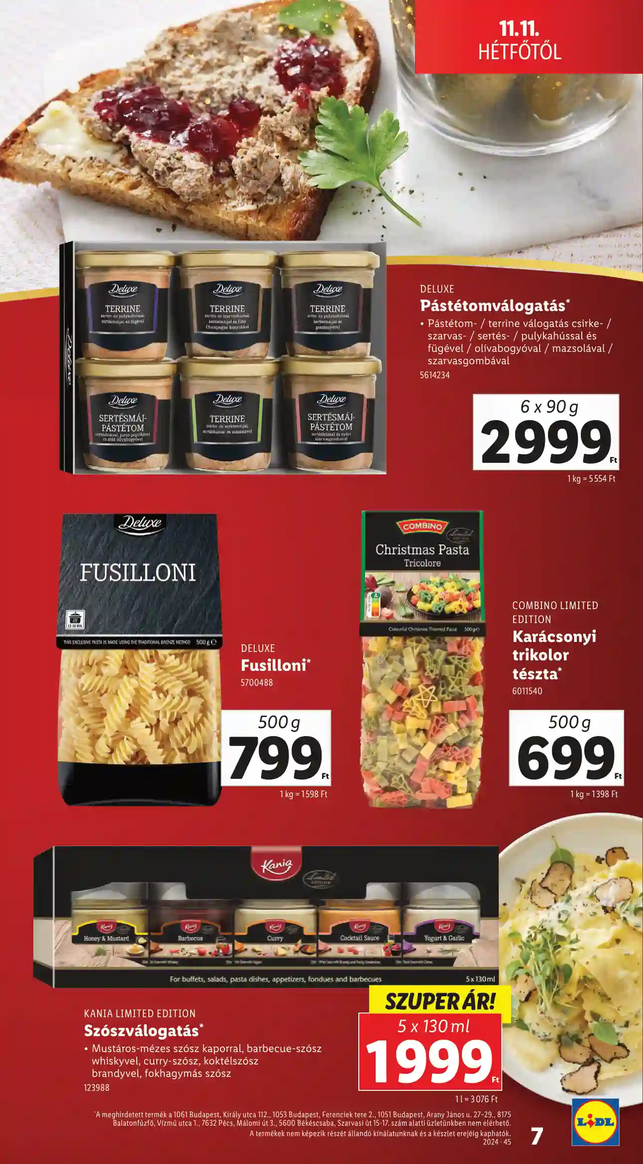 Lidl akciós újság 46. hét (Érvényes 11.11-től) (13 oldal)