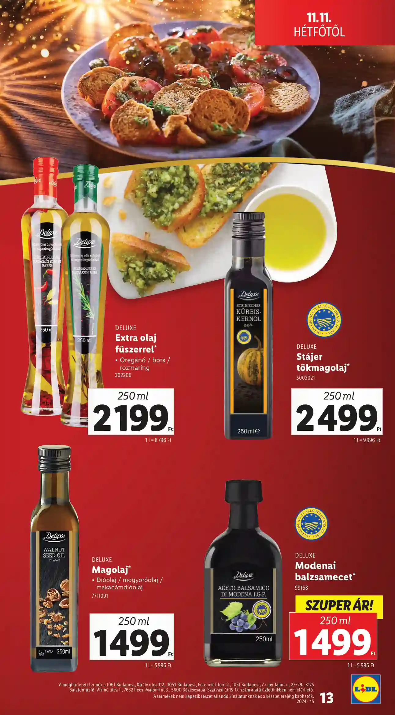 Lidl akciós újság 46. hét (Érvényes 11.11-től) (5 oldal)