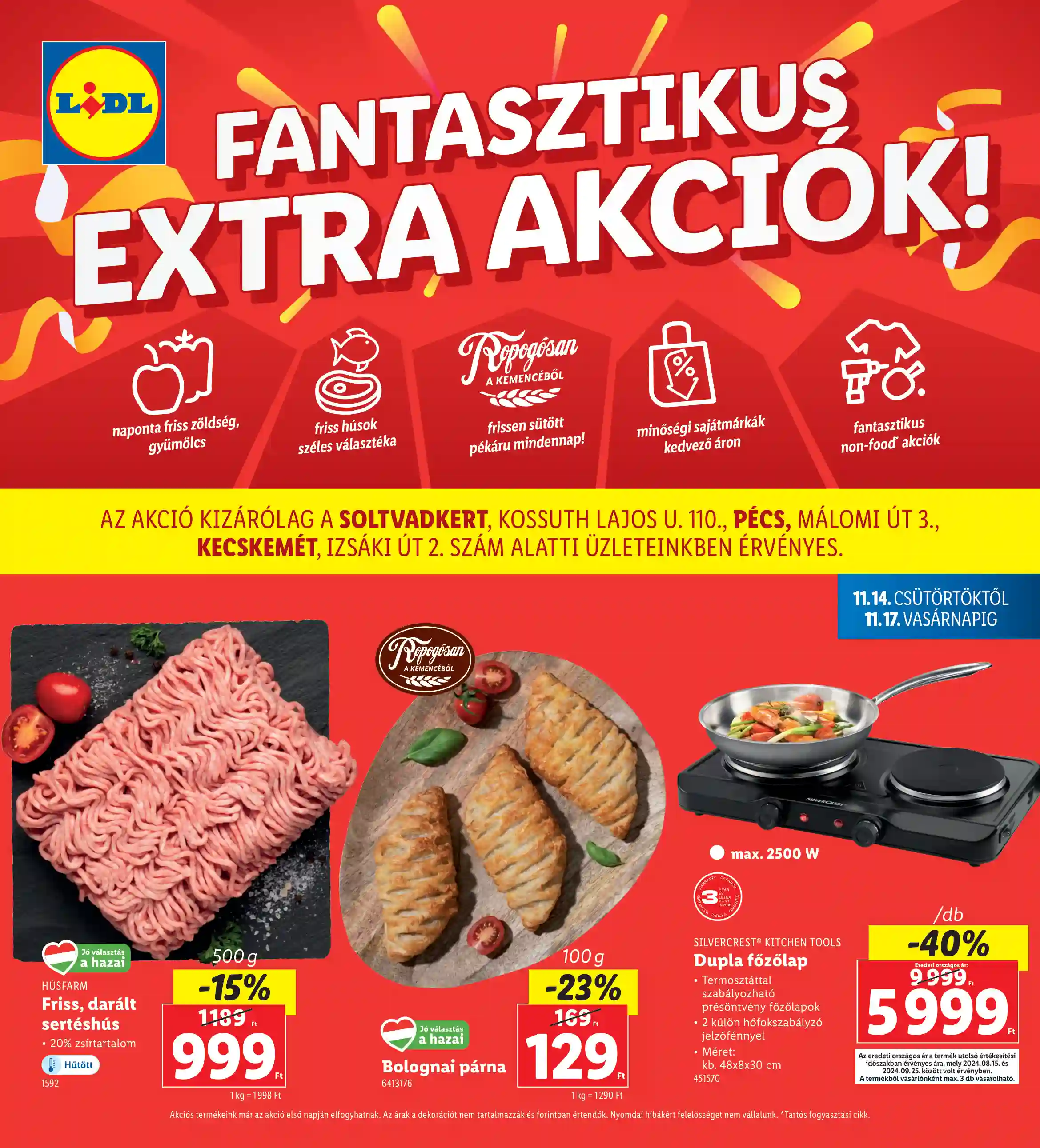 LIDL Regionális akciók 46.hét