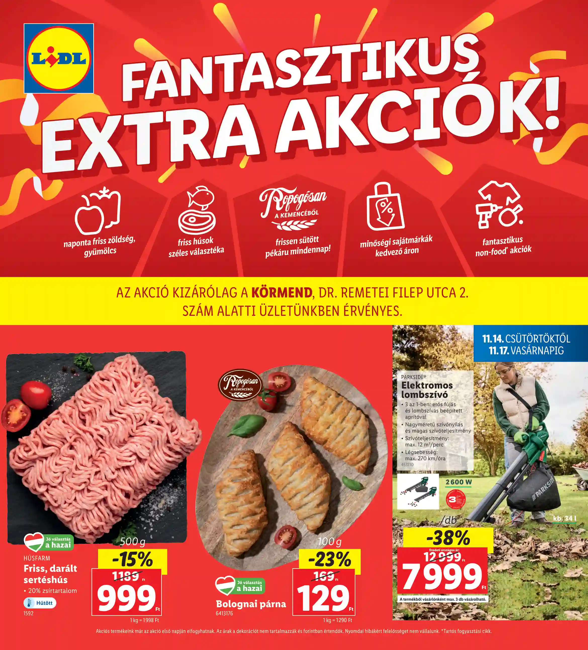 LIDL Regionális akciók – Körmend 46.hét