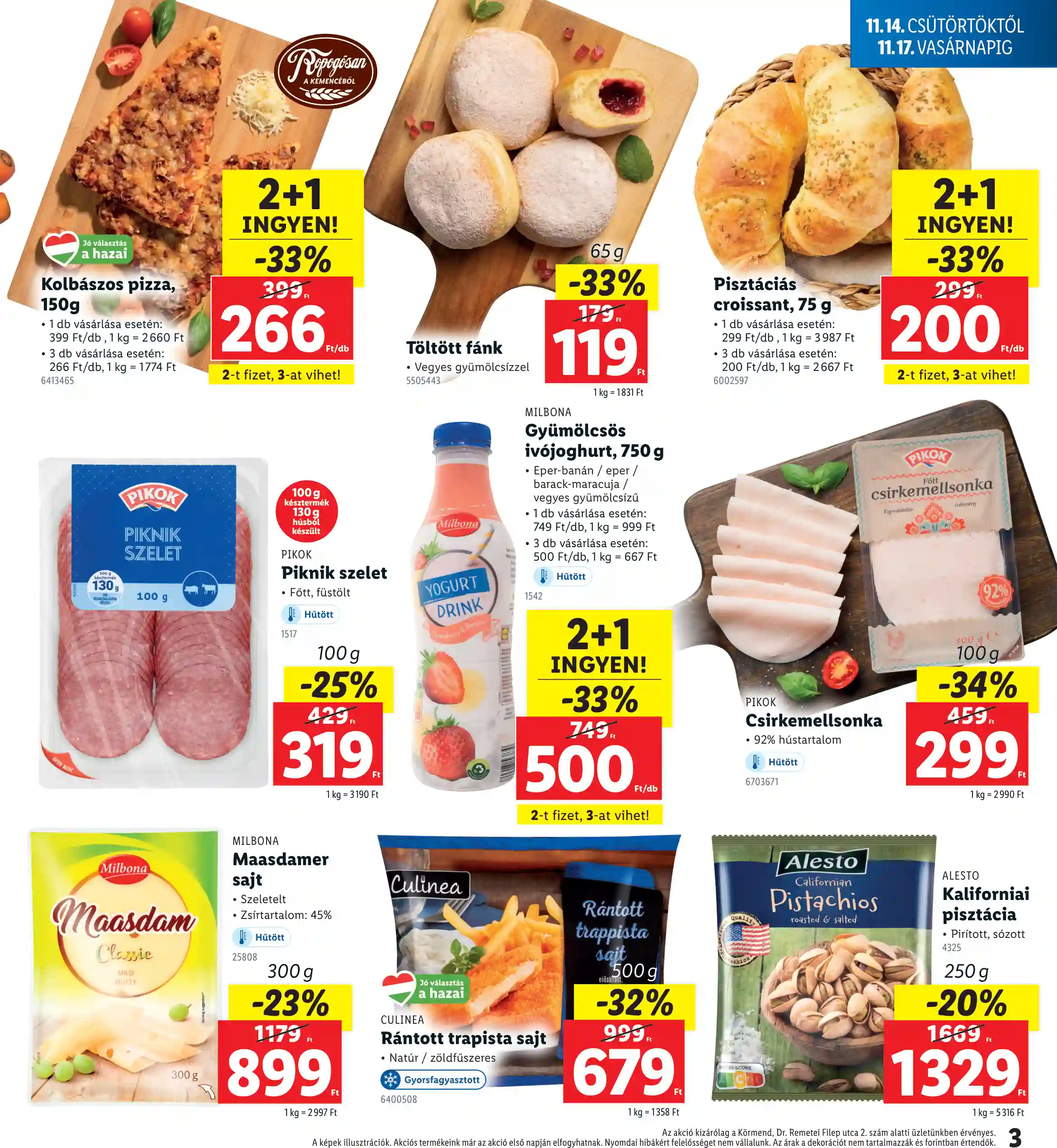 Lidl akciós újság 46. hét (Regionális akciók – Körmend) (3 oldal)