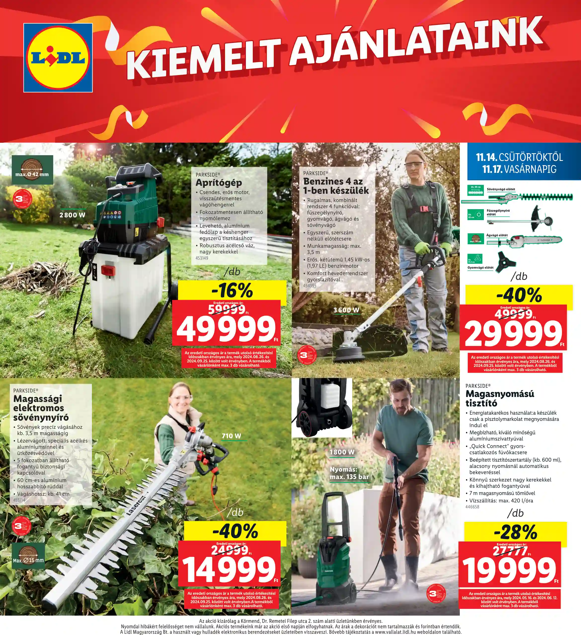 Lidl akciós újság 46. hét (Regionális akciók – Körmend) (4 oldal)