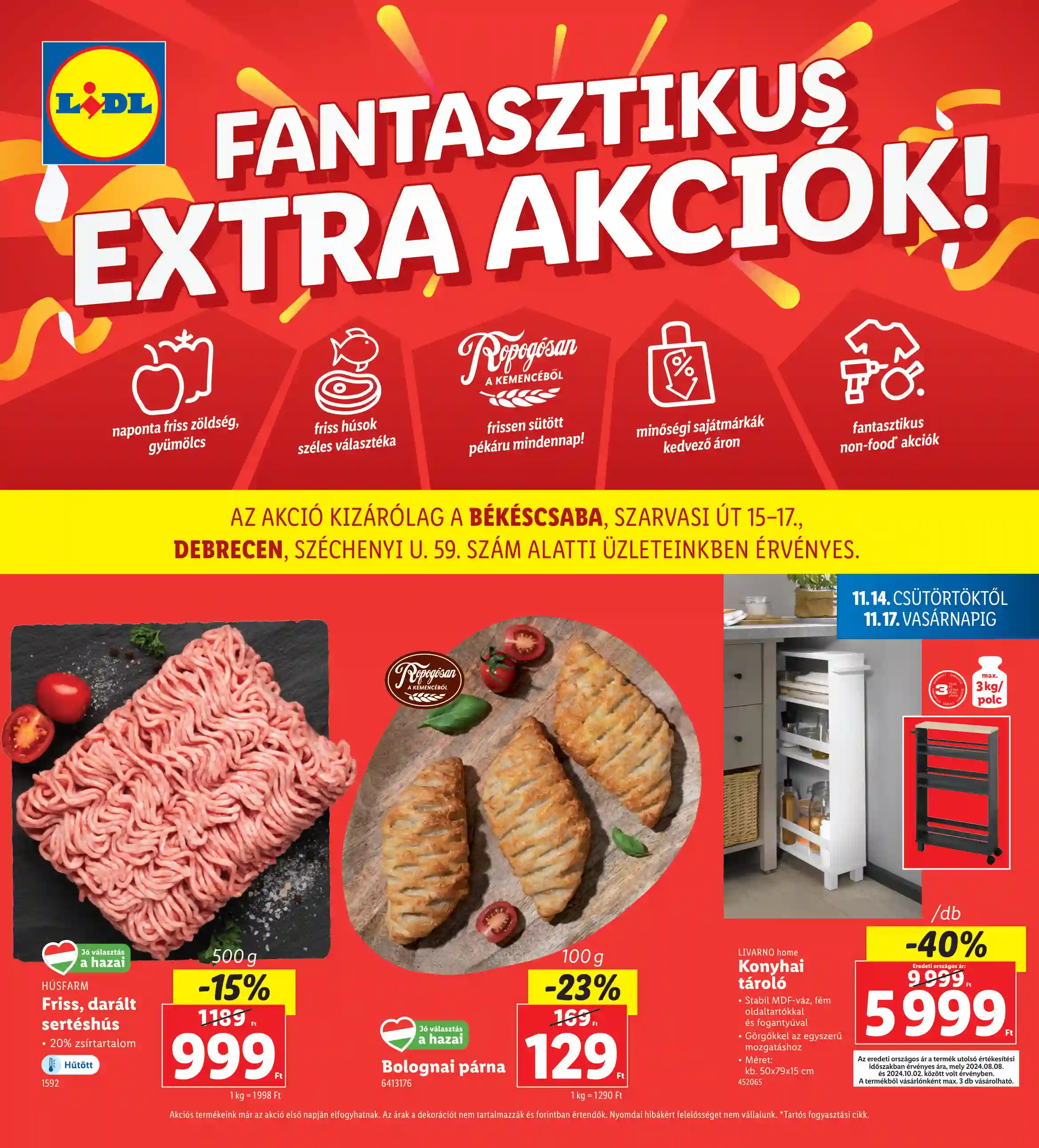 LIDL Regionális akciók 46.hét