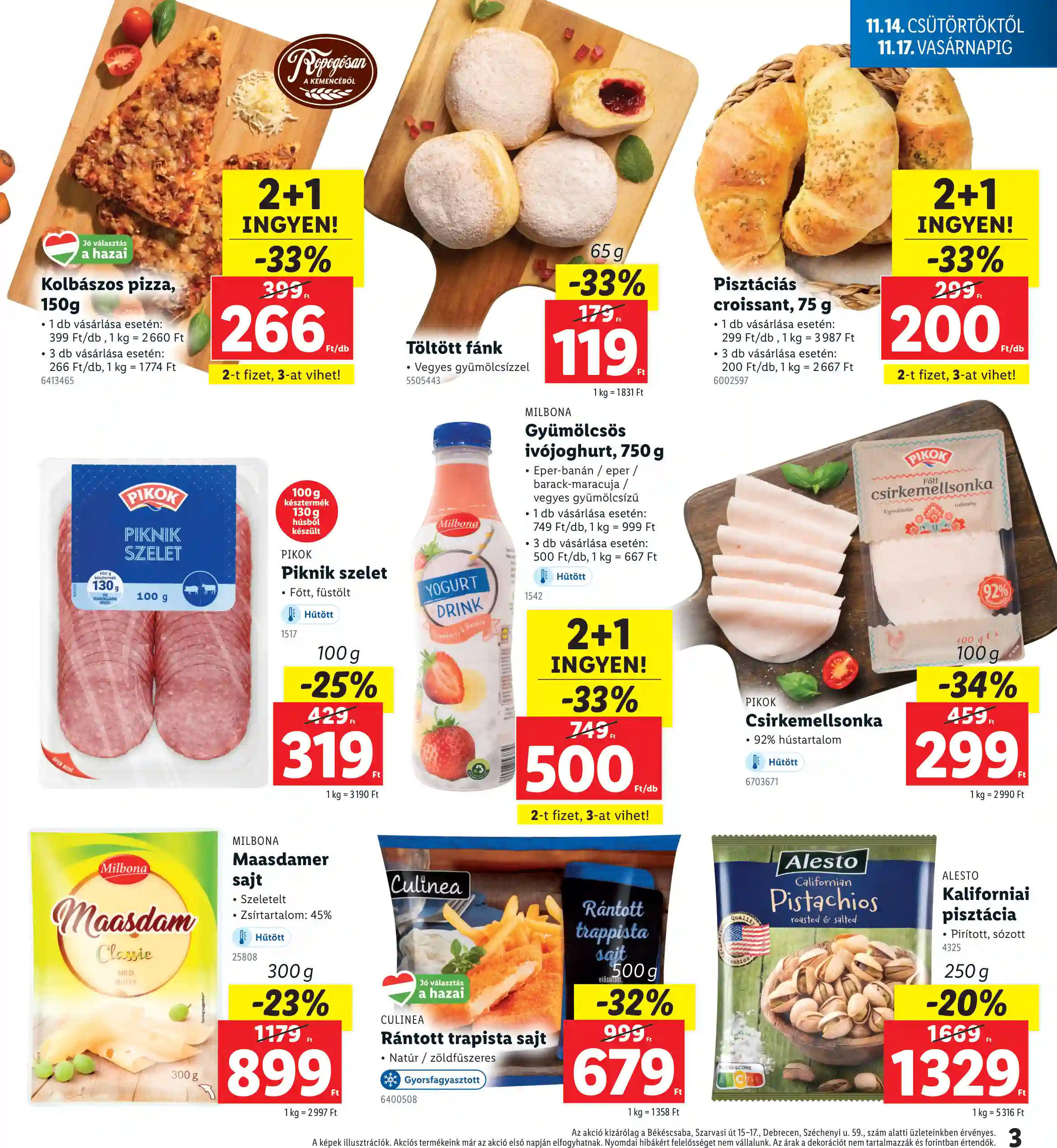 Lidl akciós újság 46. hét (Regionális akciók) (3 oldal)