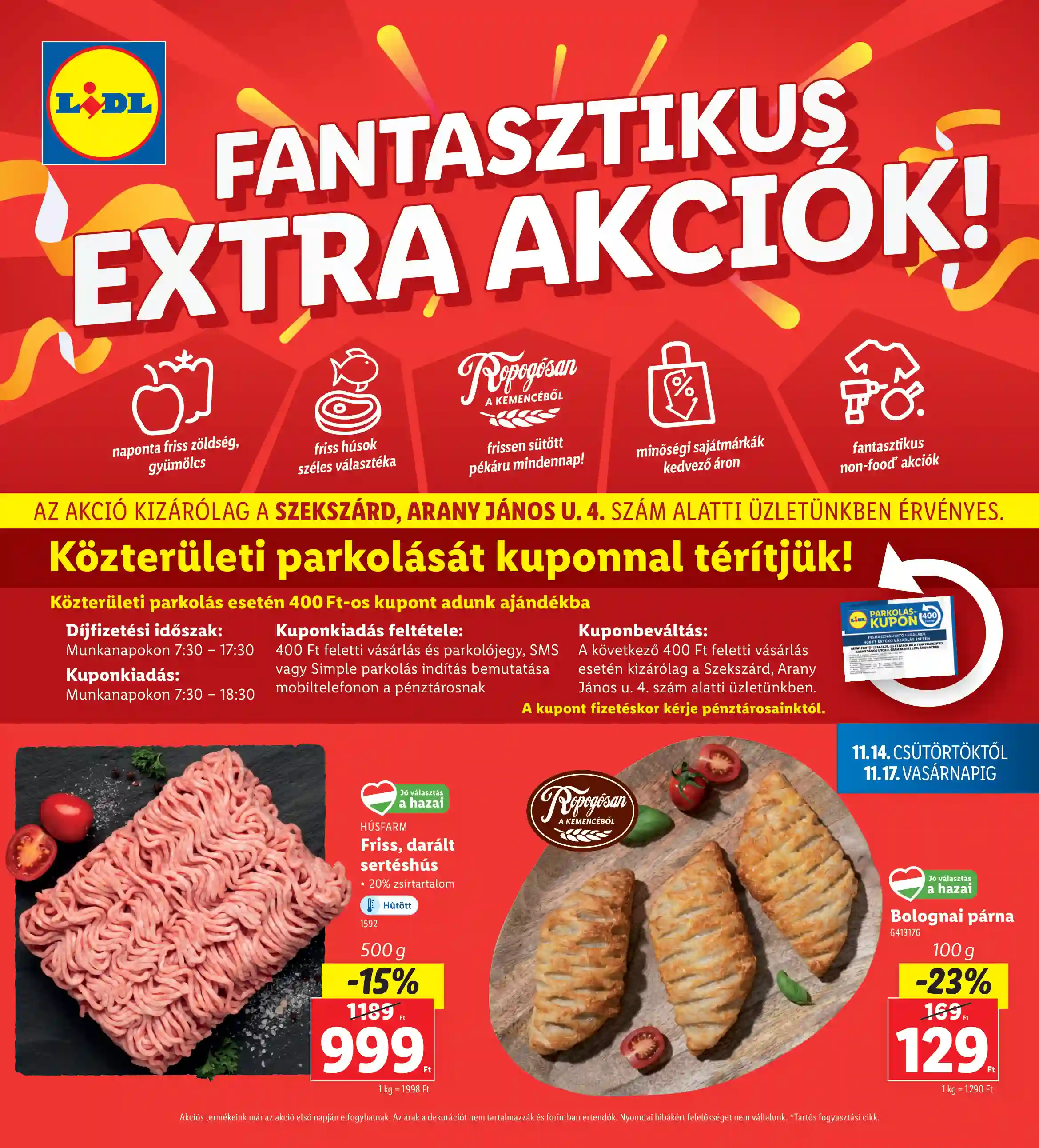 LIDL Regionális akciók – Szekszárd 46.hét