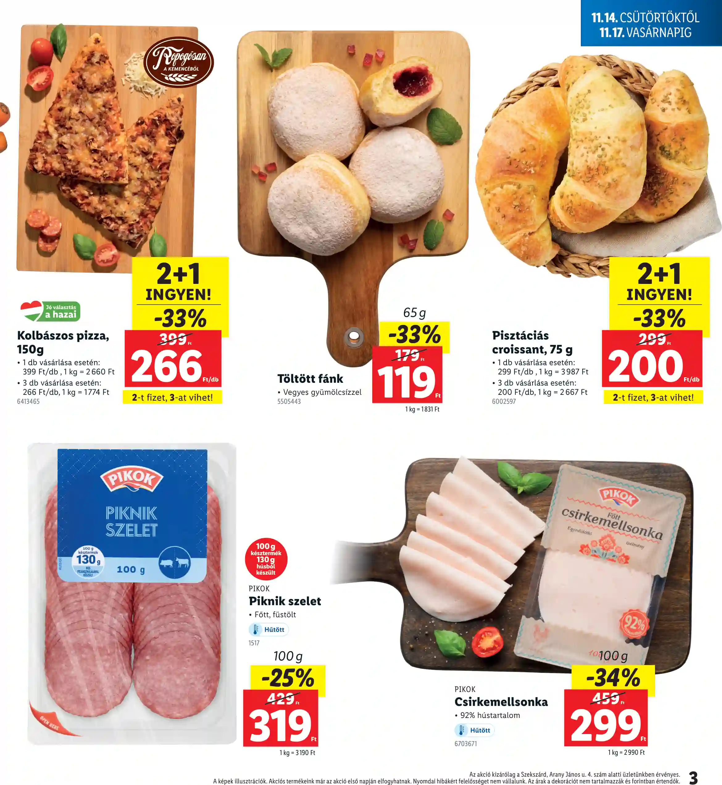 Lidl akciós újság 46. hét (Regionális akciók – Szekszárd) (3 oldal)