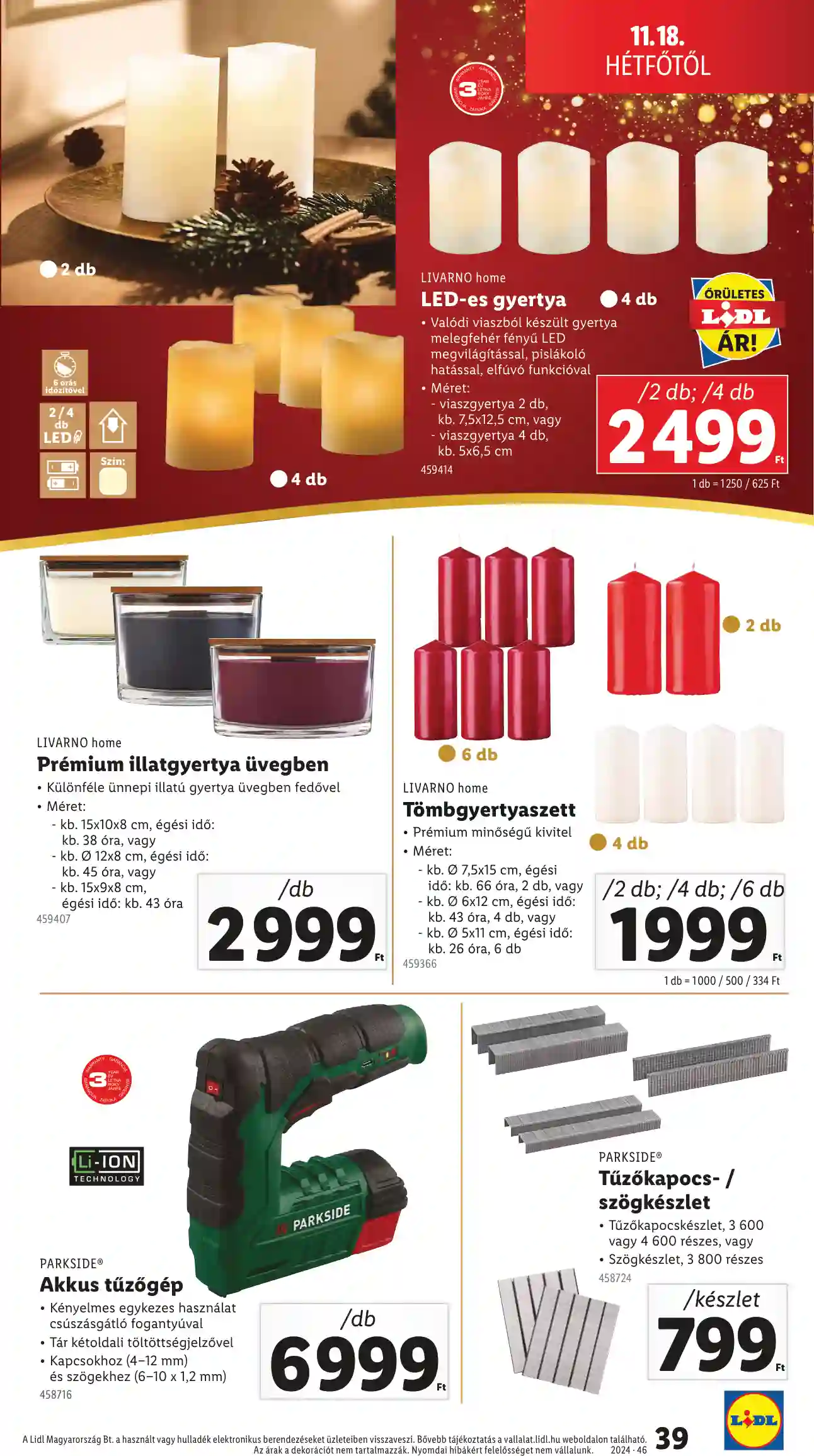 Lidl akciós újság 46. hét (Érvényes 11.14-től) (33 oldal)