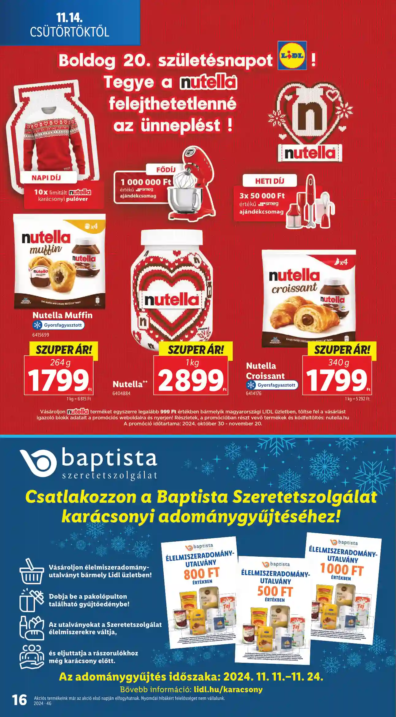 Lidl akciós újság 46. hét (Érvényes 11.14-től) (8 oldal)