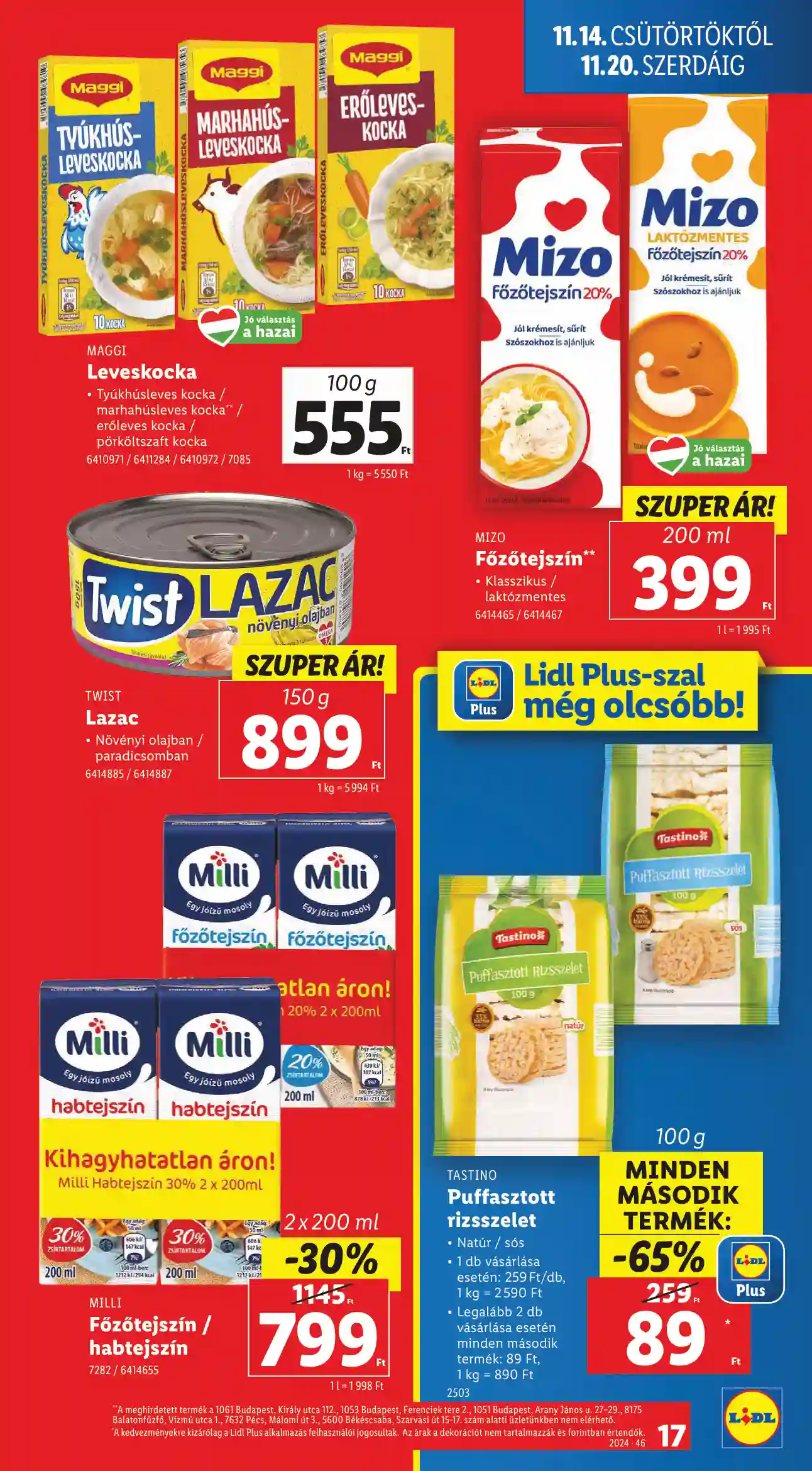 Lidl akciós újság 46. hét (Érvényes 11.14-től) (9 oldal)