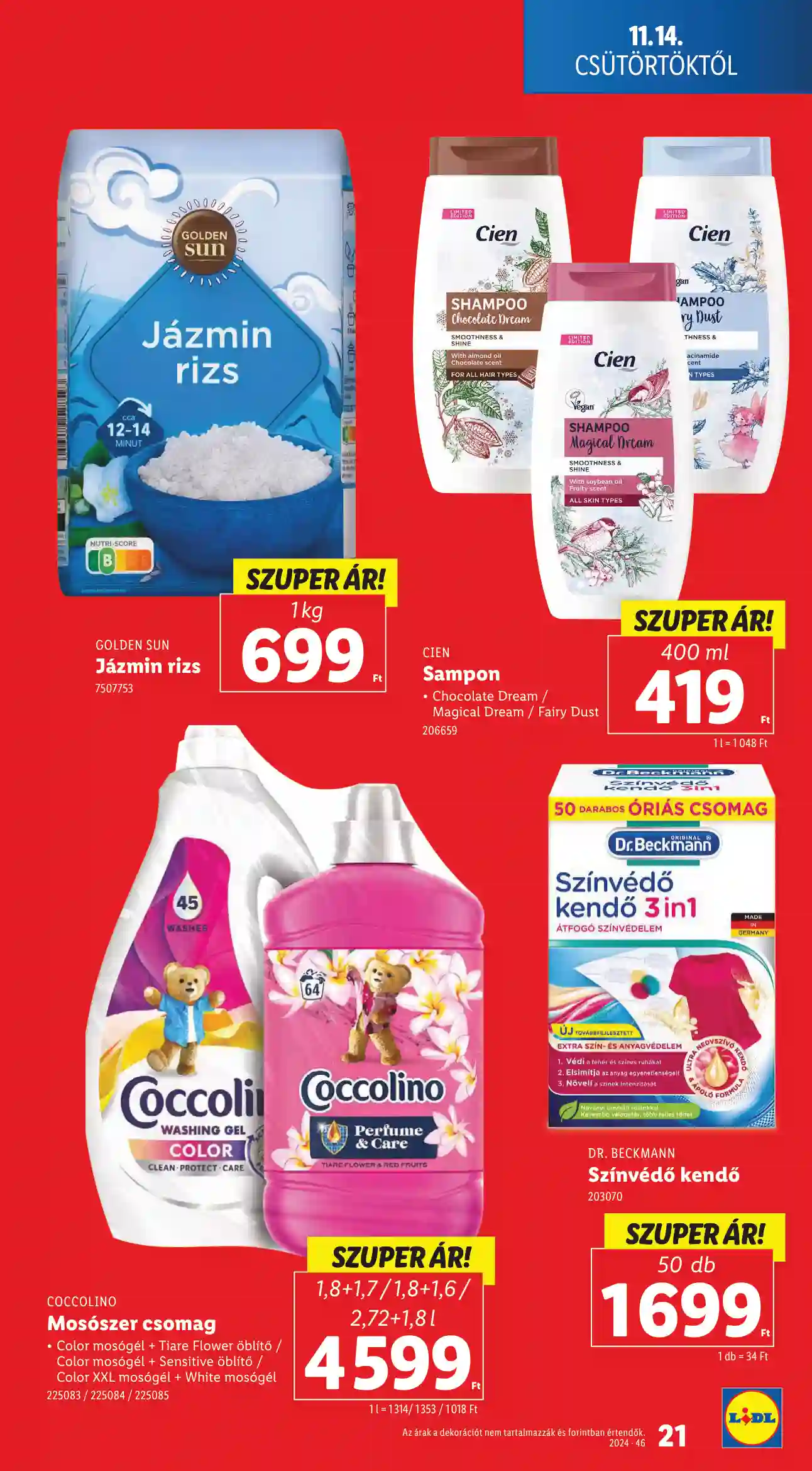 Lidl akciós újság 46. hét (Érvényes 11.14-től) (14 oldal)