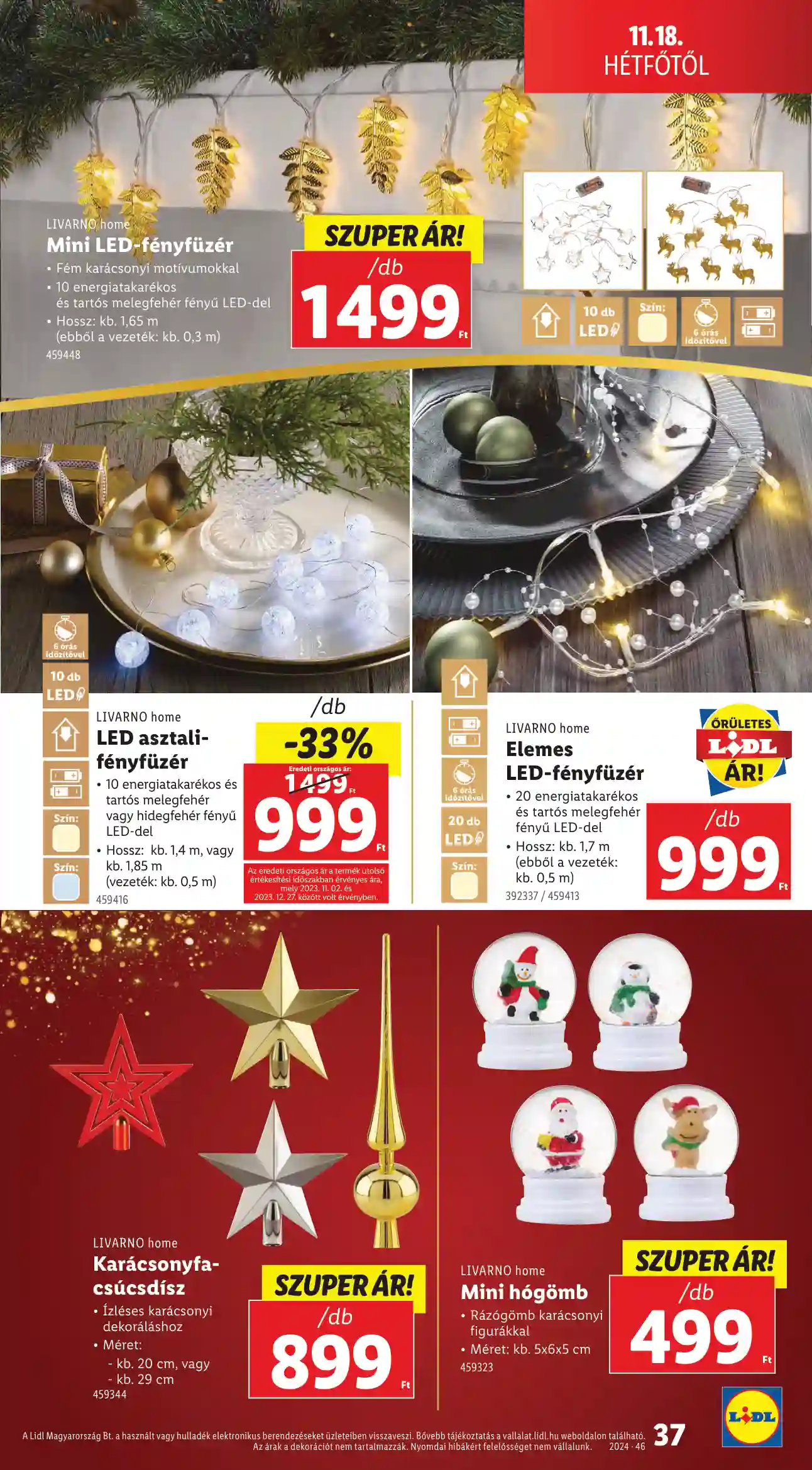 Lidl akciós újság 46. hét (Érvényes 11.14-től) (31 oldal)