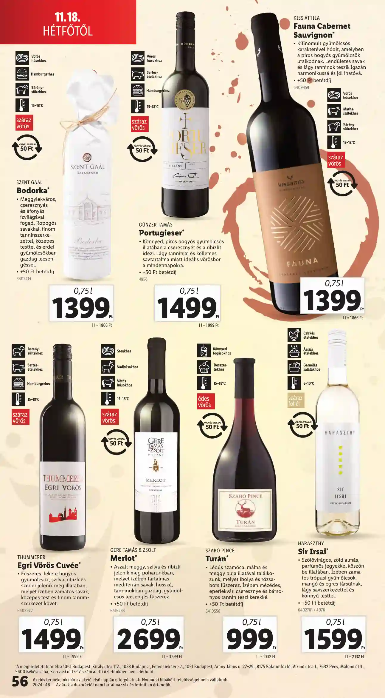 Lidl akciós újság 46. hét (Érvényes 11.14-től) (52 oldal)
