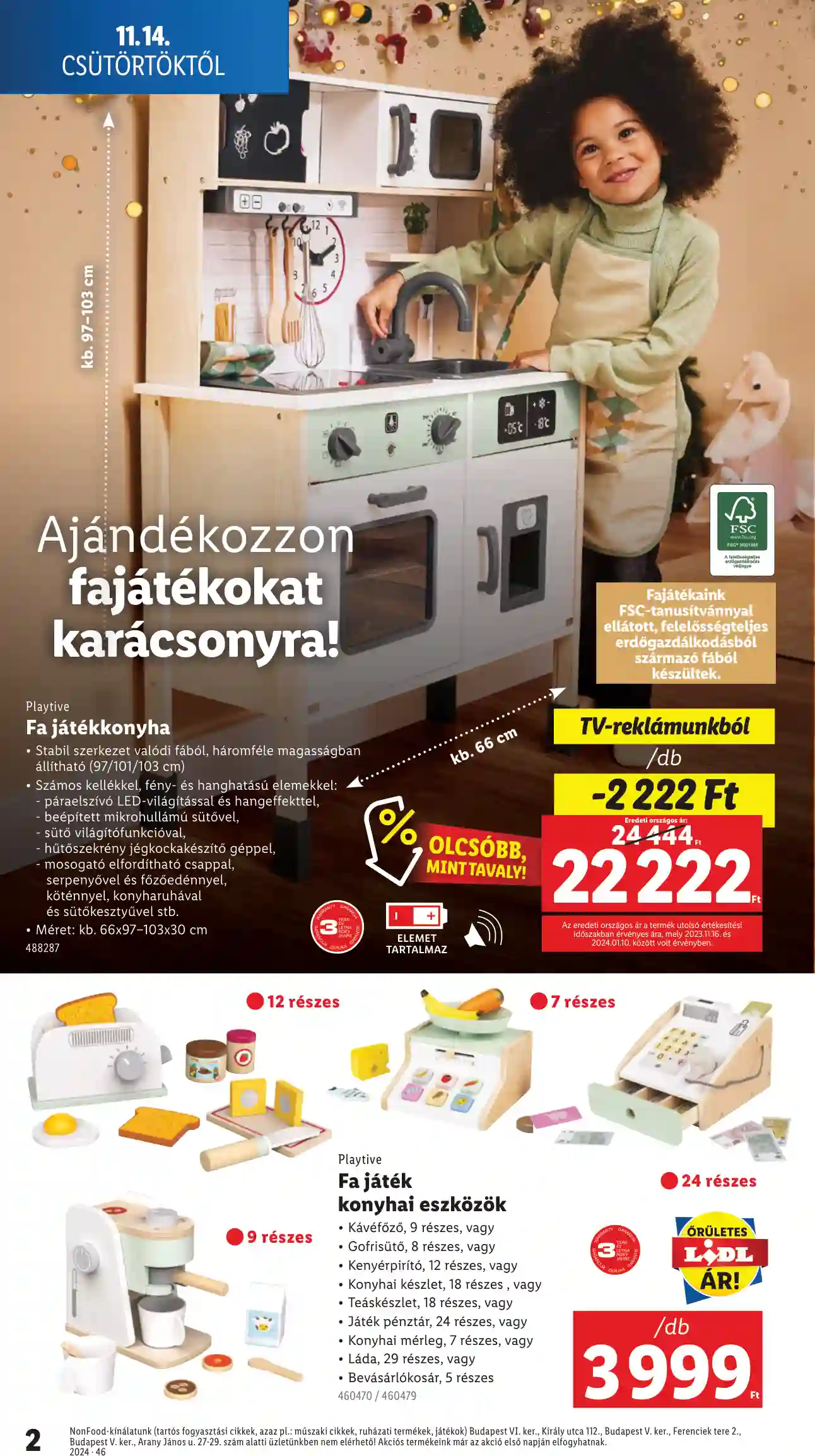 Lidl akciós újság 46. hét (Érvényes 11.14-től) (2 oldal)