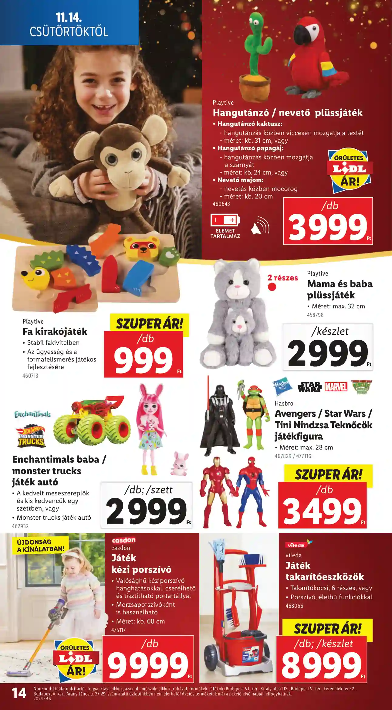 Lidl akciós újság 46. hét (Érvényes 11.14-től) (6 oldal)