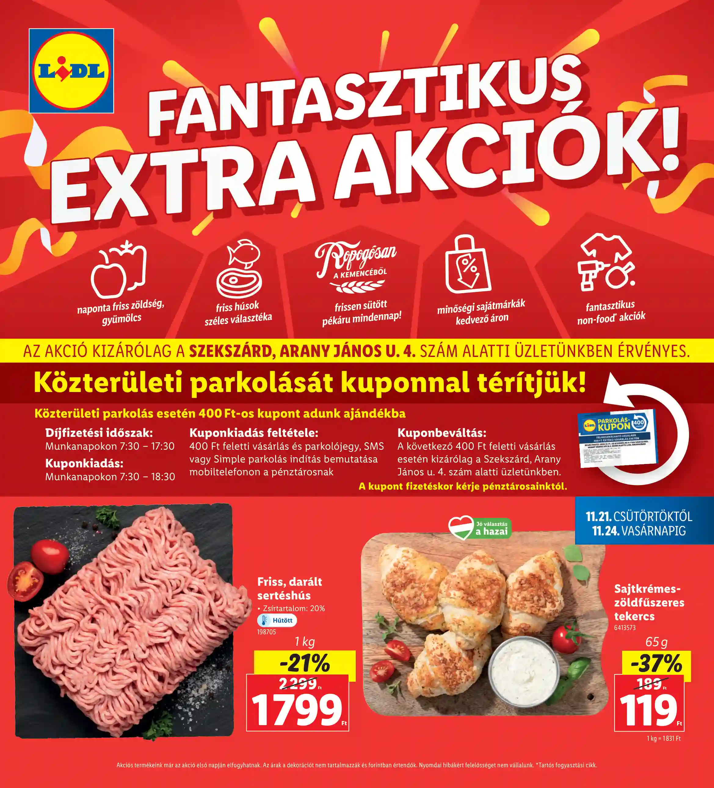 LIDL Regionális akciók – Szekszárd 47.hét