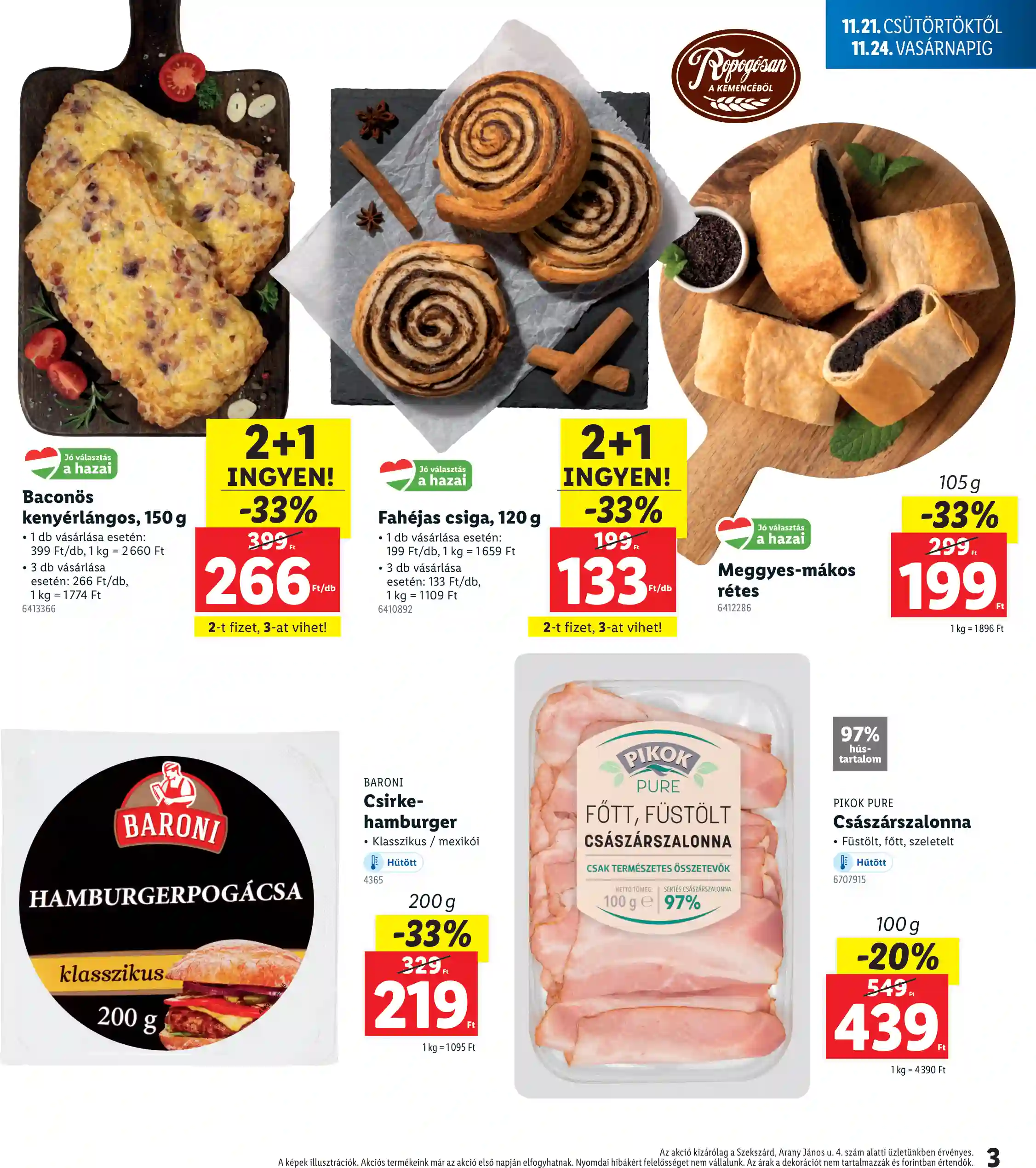 Lidl akciós újság 47. hét (Regionális akciók – Szekszárd) (3 oldal)