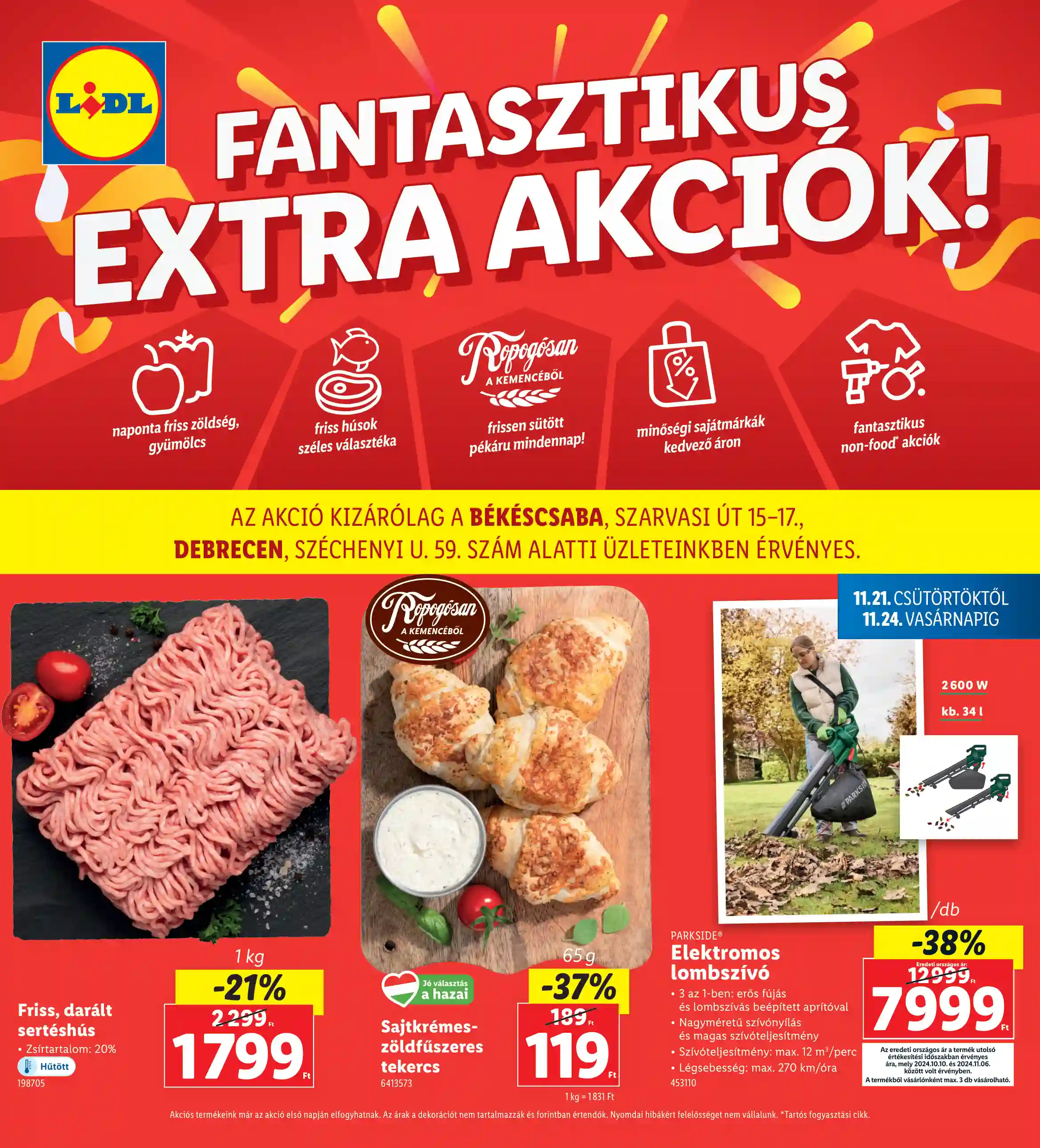 LIDL Regionális akciók 47.hét