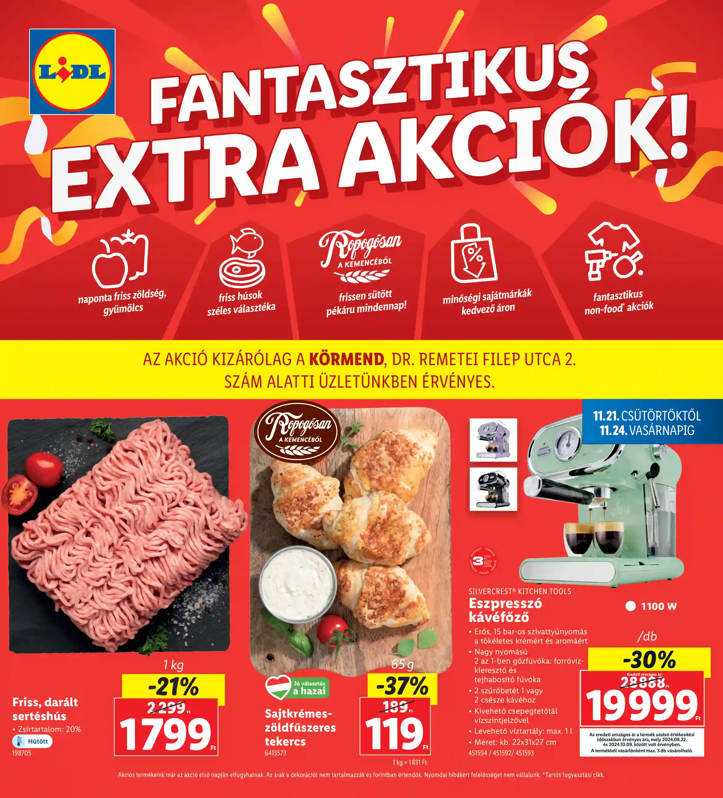 LIDL Regionális akciók – Körmend 47.hét