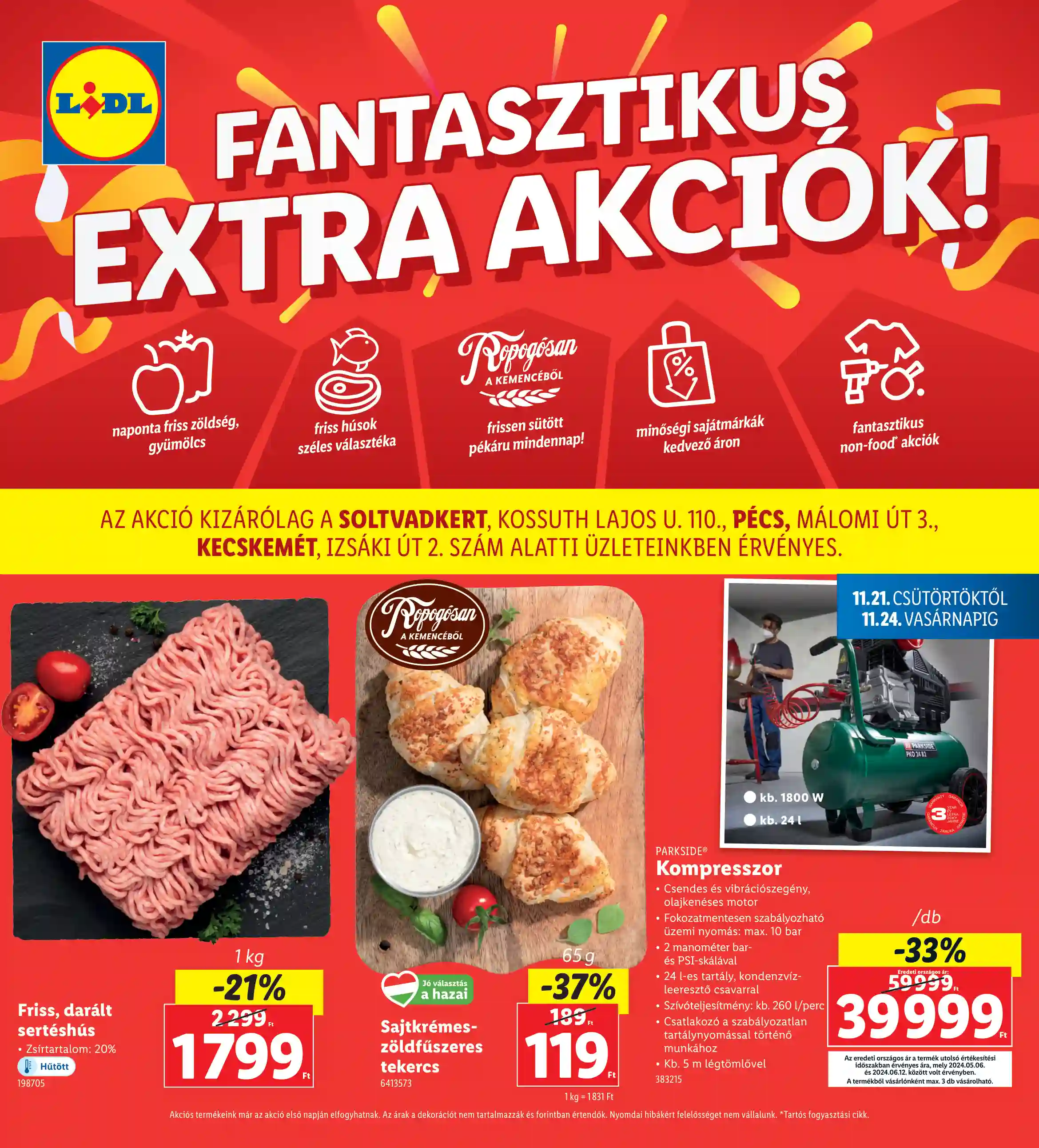 LIDL Regionális akciók 47.hét
