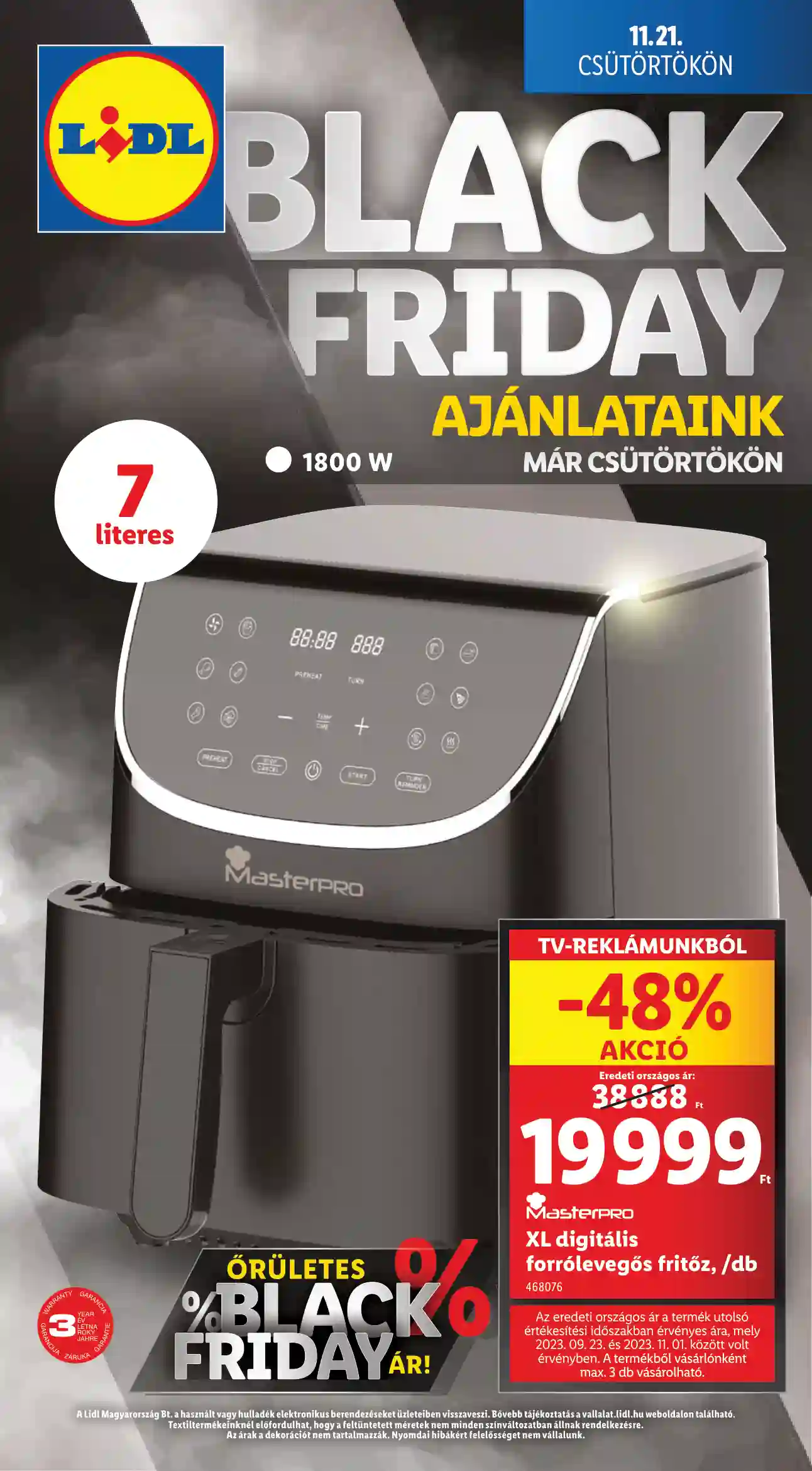Lidl akciós újság 47. hét (Érvényes 11.21-től) (1 oldal)