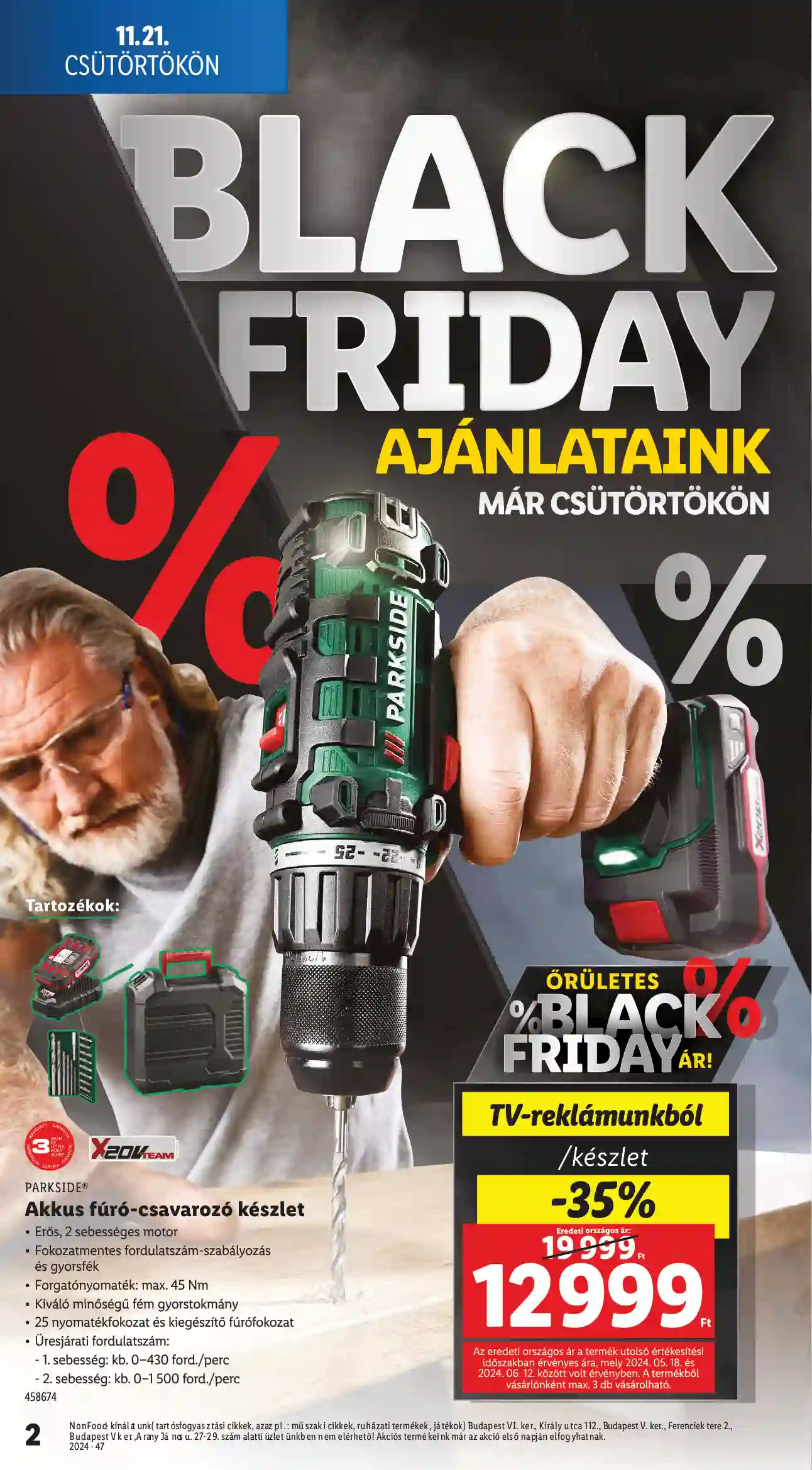 Lidl akciós újság 47. hét (Érvényes 11.21-től) (2 oldal)