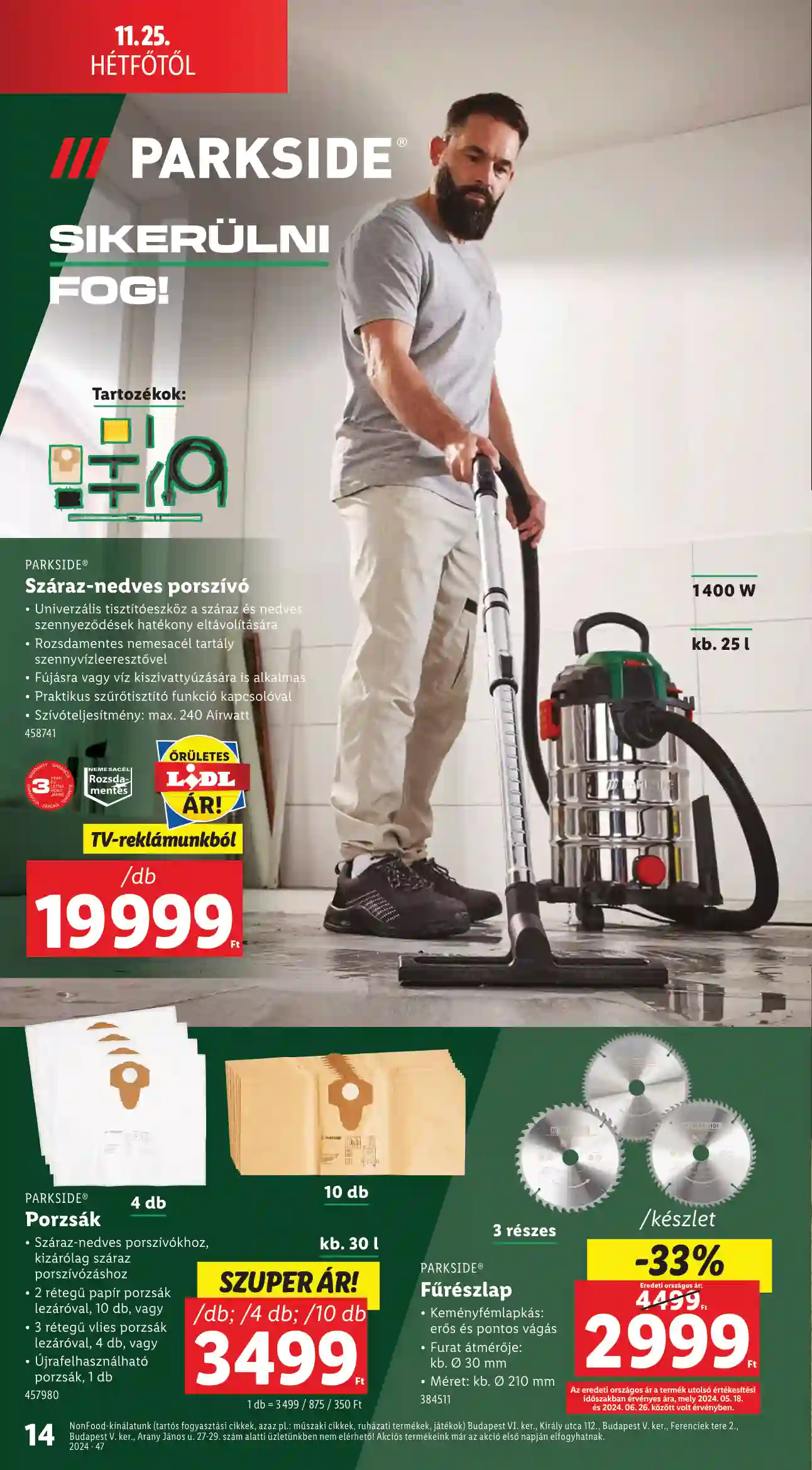 Lidl akciós újság 47. hét (Érvényes 11.21-től) (6 oldal)