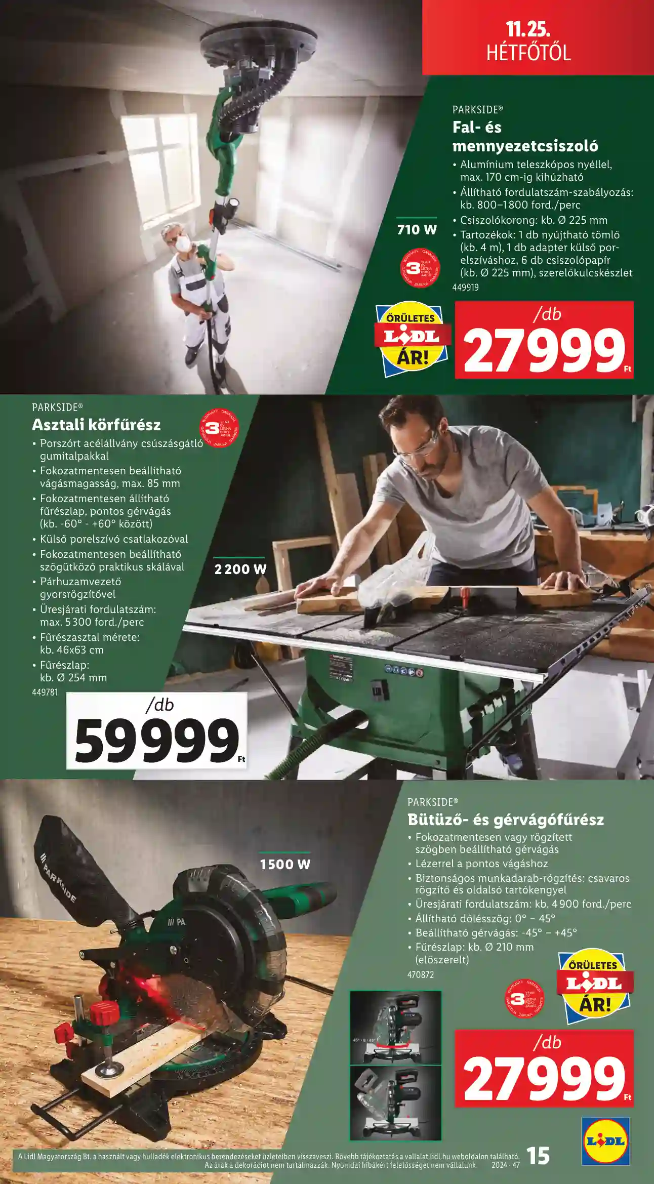 Lidl akciós újság 47. hét (Érvényes 11.21-től) (7 oldal)