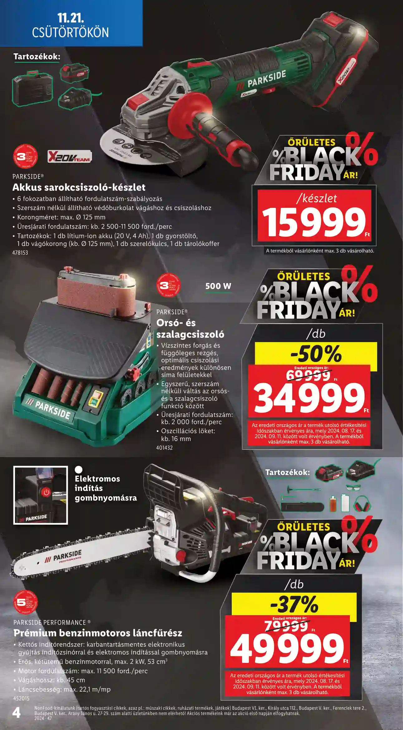 Lidl akciós újság 47. hét (Érvényes 11.21-től) (15 oldal)