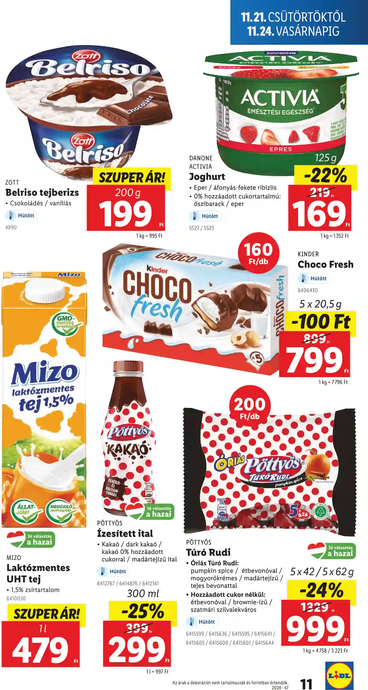 Lidl akciós újság 47. hét (Érvényes 11.21-től) (3 oldal)