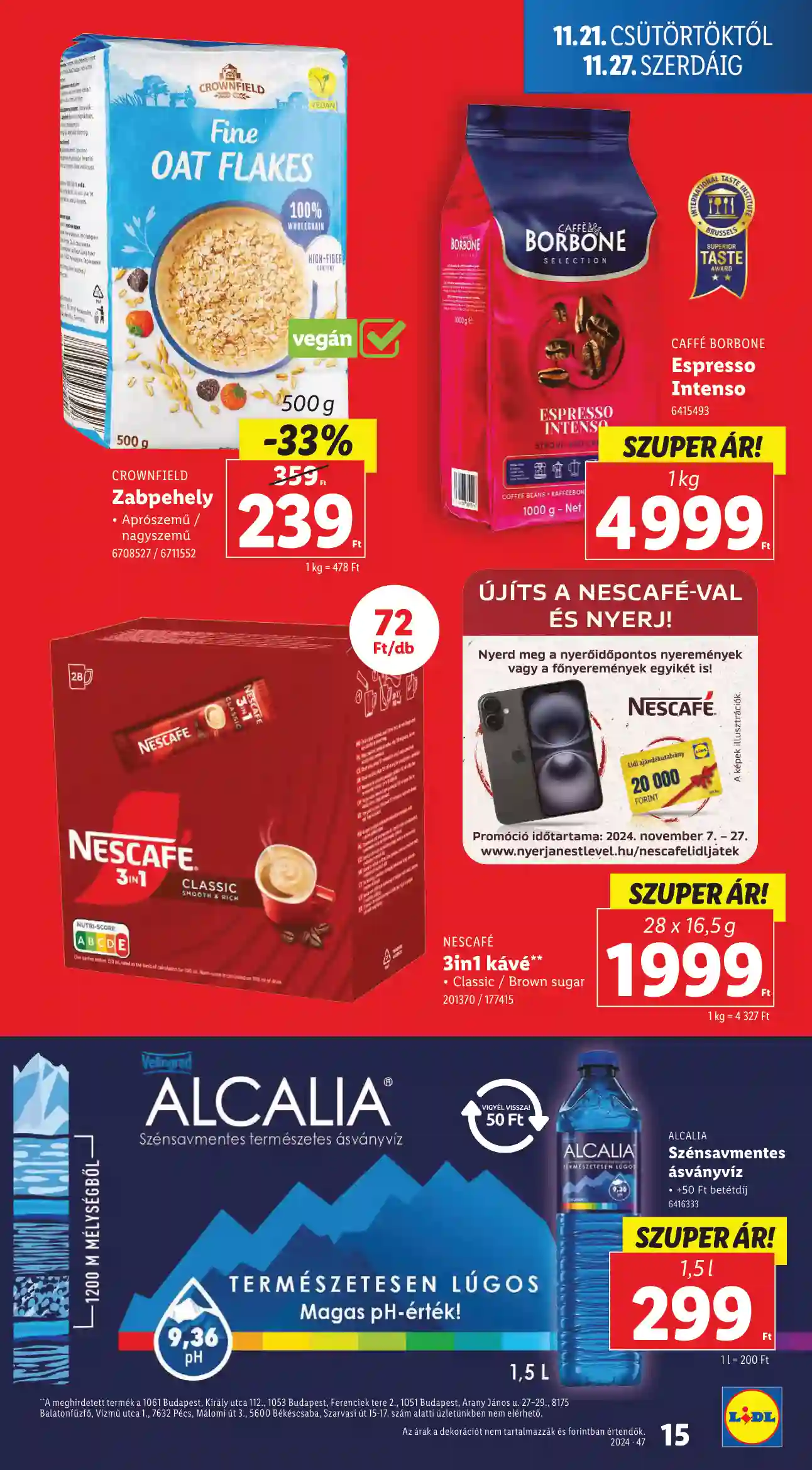 Lidl akciós újság 47. hét (Érvényes 11.21-től) (7 oldal)