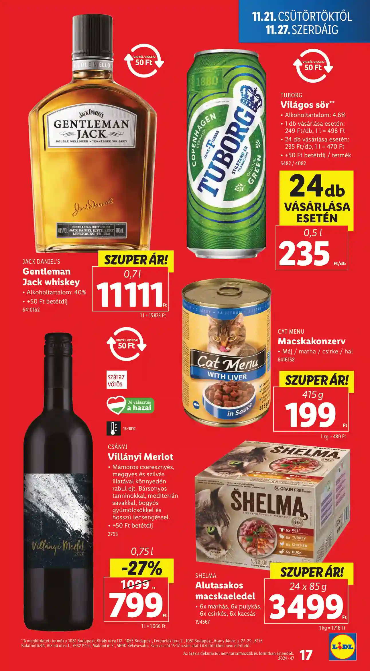 Lidl akciós újság 47. hét (Érvényes 11.21-től) (9 oldal)