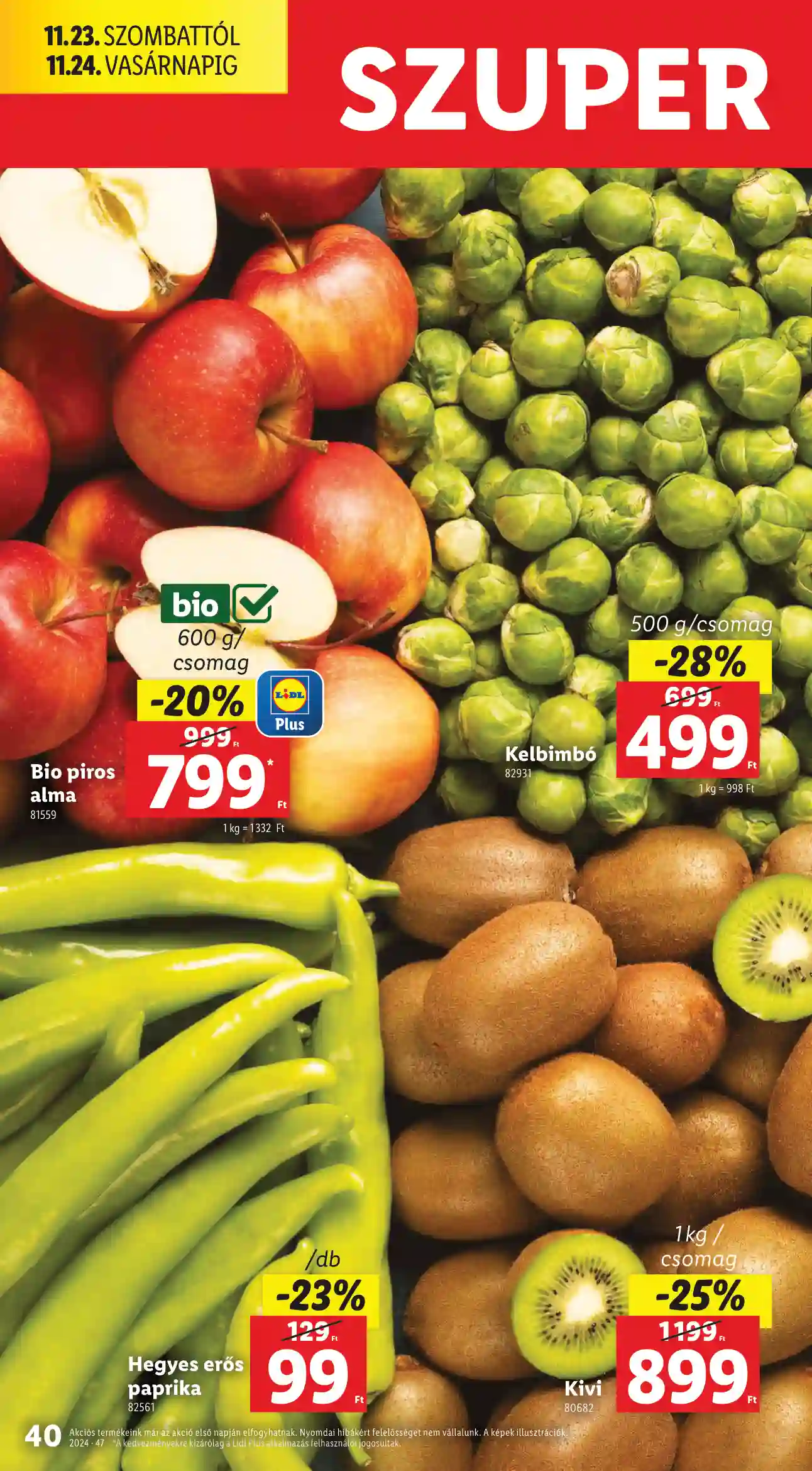 Lidl akciós újság 47. hét (Érvényes 11.21-től) (34 oldal)