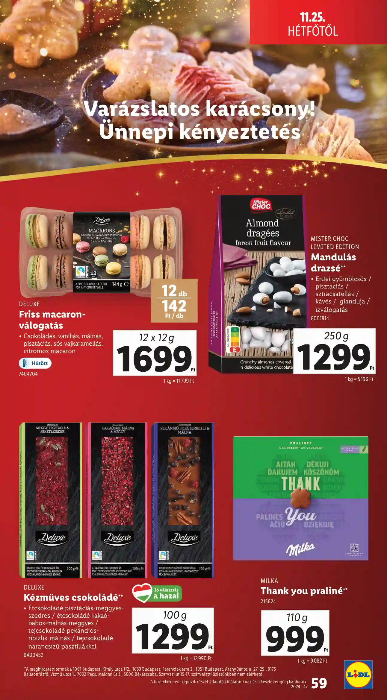 Lidl akciós újság 47. hét (Érvényes 11.21-től) (55 oldal)