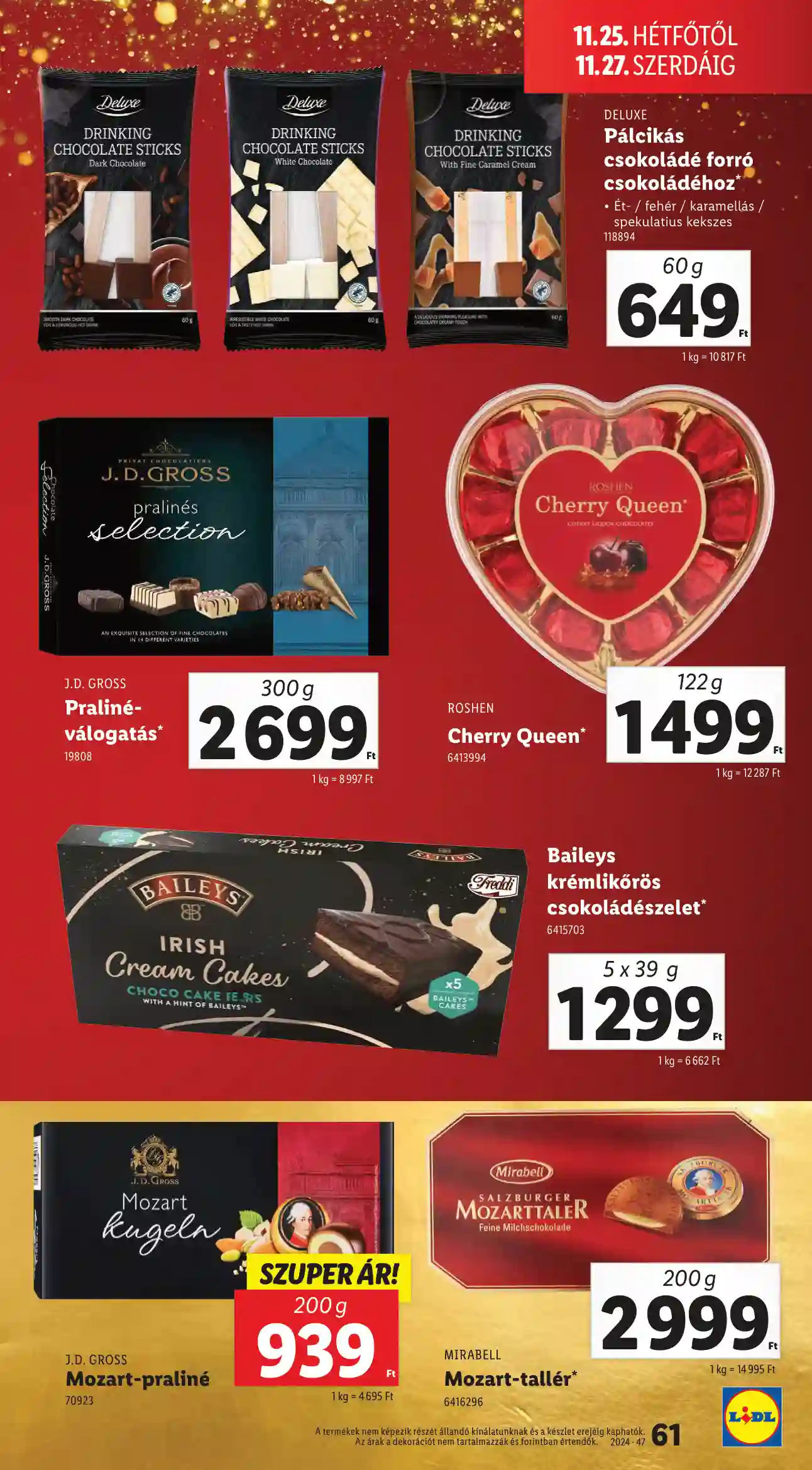 Lidl akciós újság 47. hét (Érvényes 11.21-től) (58 oldal)