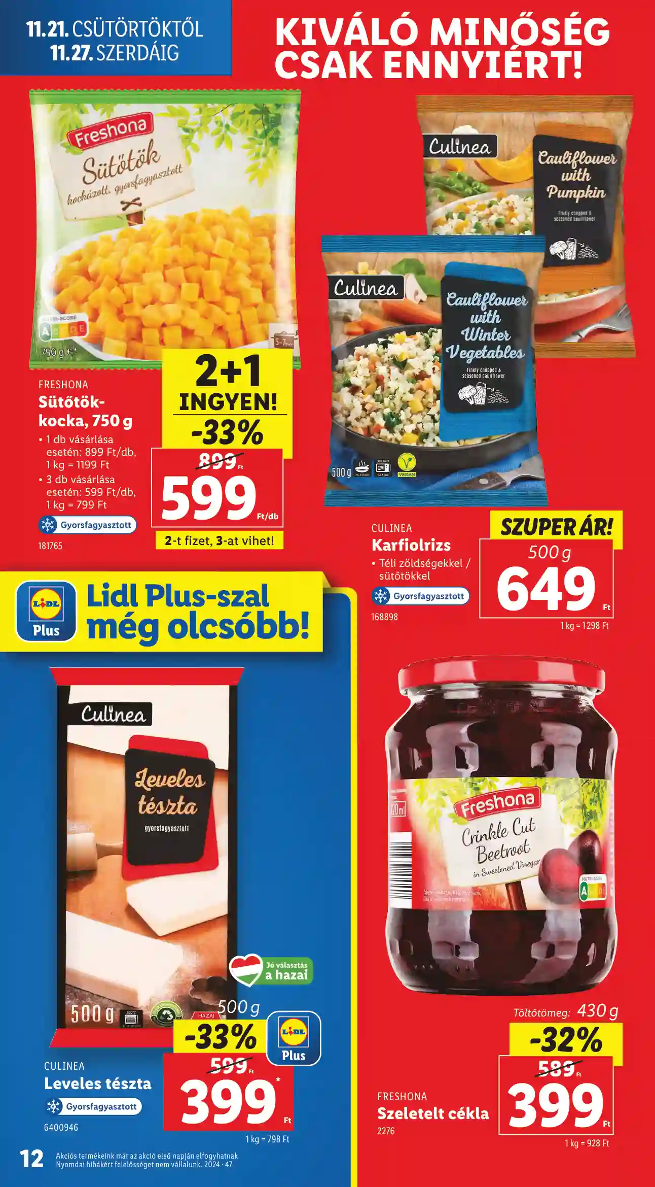 Lidl akciós újság 47. hét (Érvényes 11.21-től) (4 oldal)