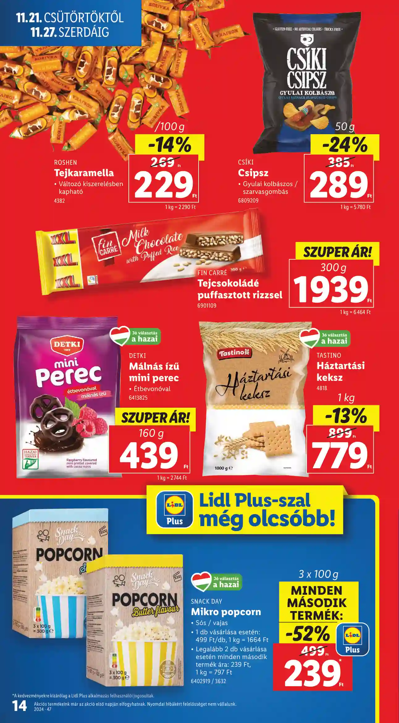 Lidl akciós újság 47. hét (Érvényes 11.21-től) (6 oldal)