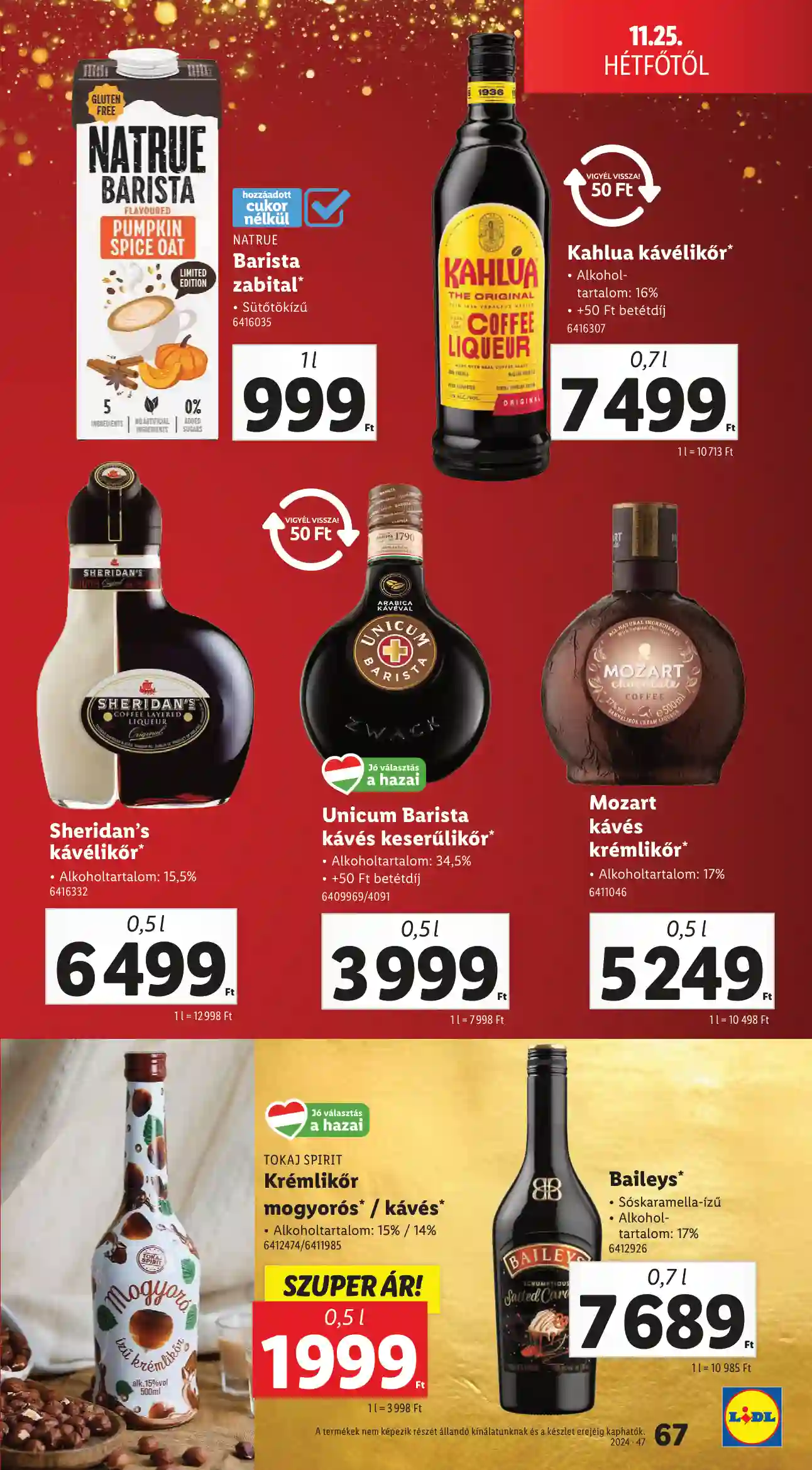 Lidl akciós újság 47. hét (Érvényes 11.21-től) (64 oldal)