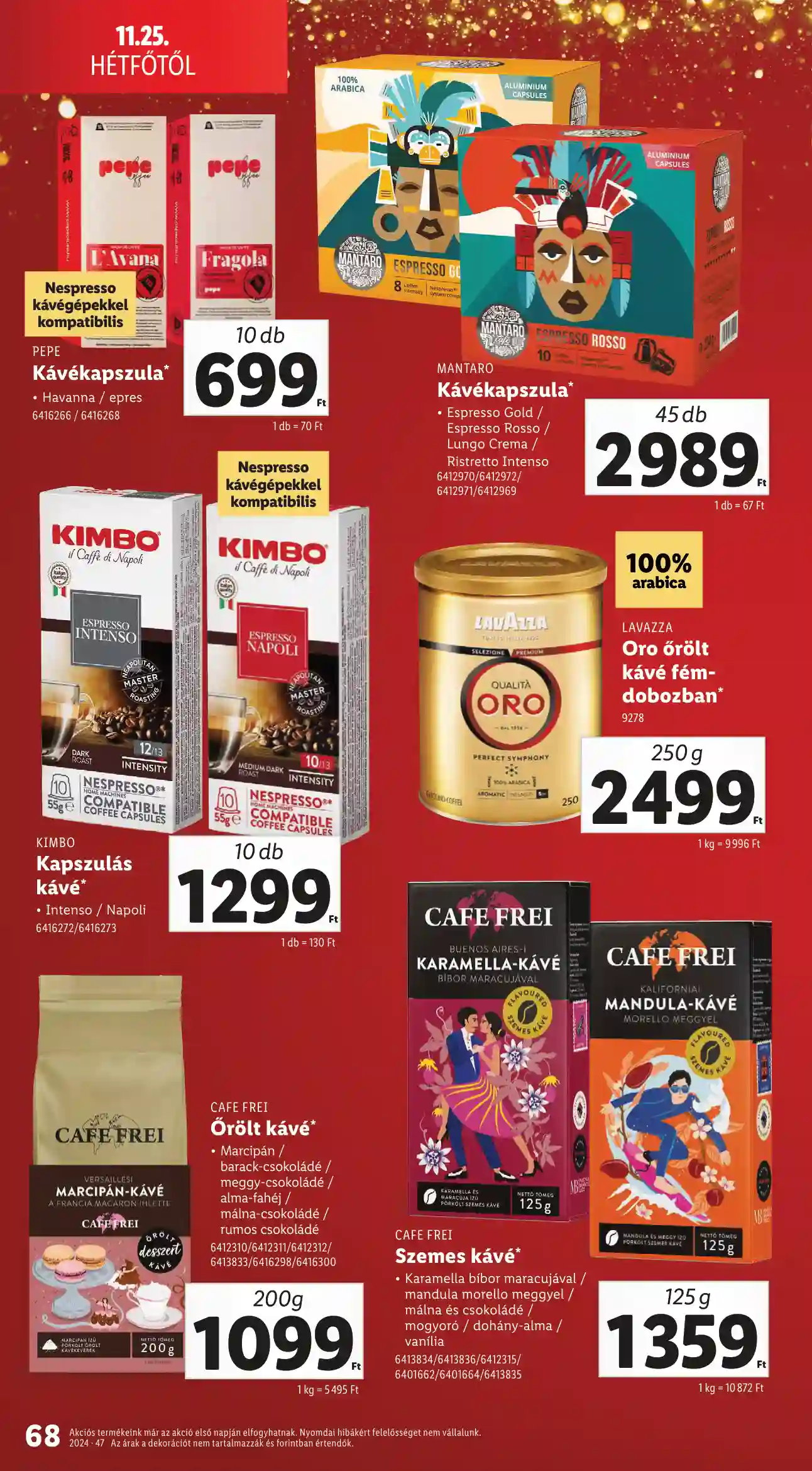 Lidl akciós újság 47. hét (Érvényes 11.21-től) (65 oldal)