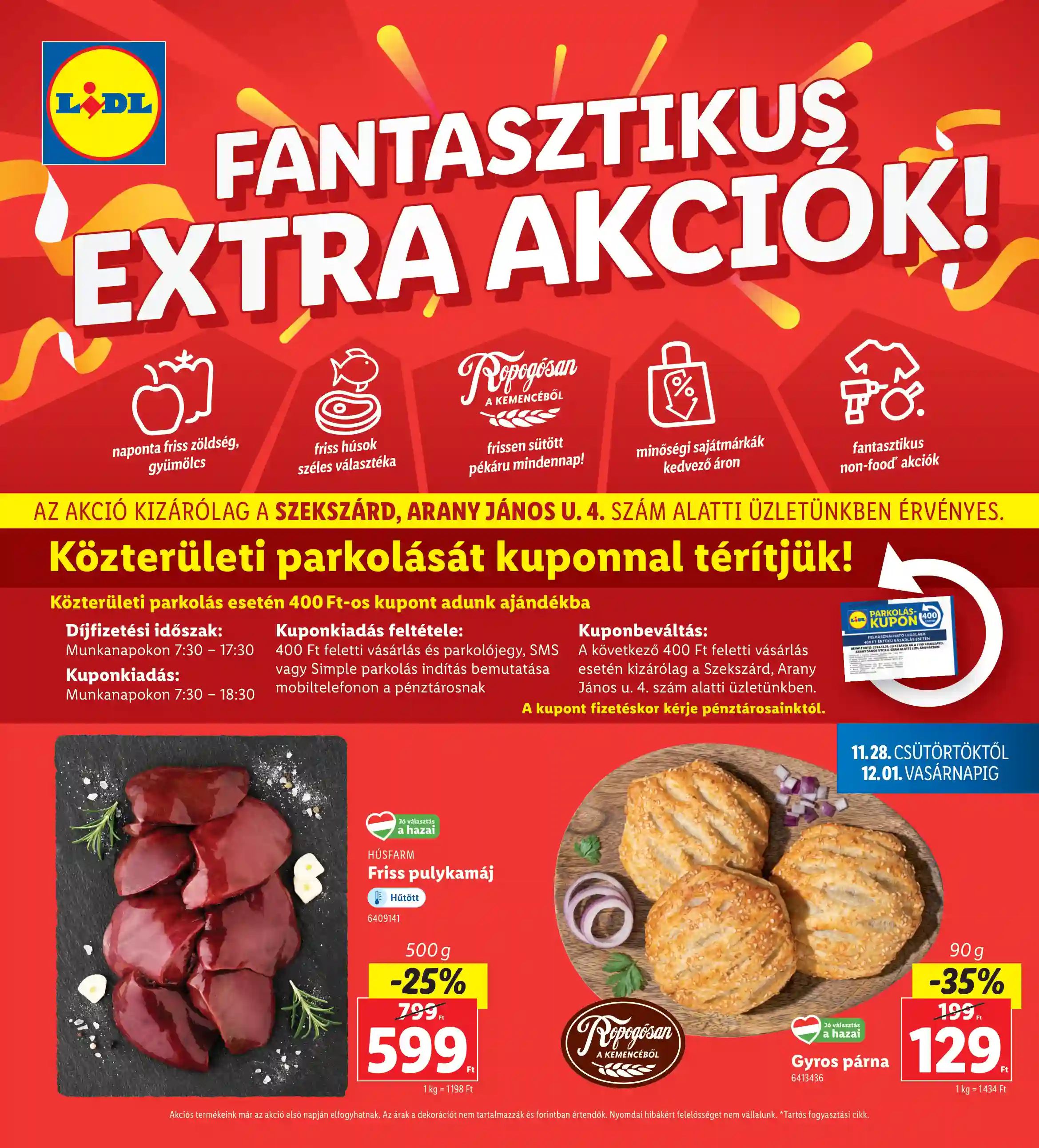 LIDL Regionális akciók – Szekszárd 48.hét