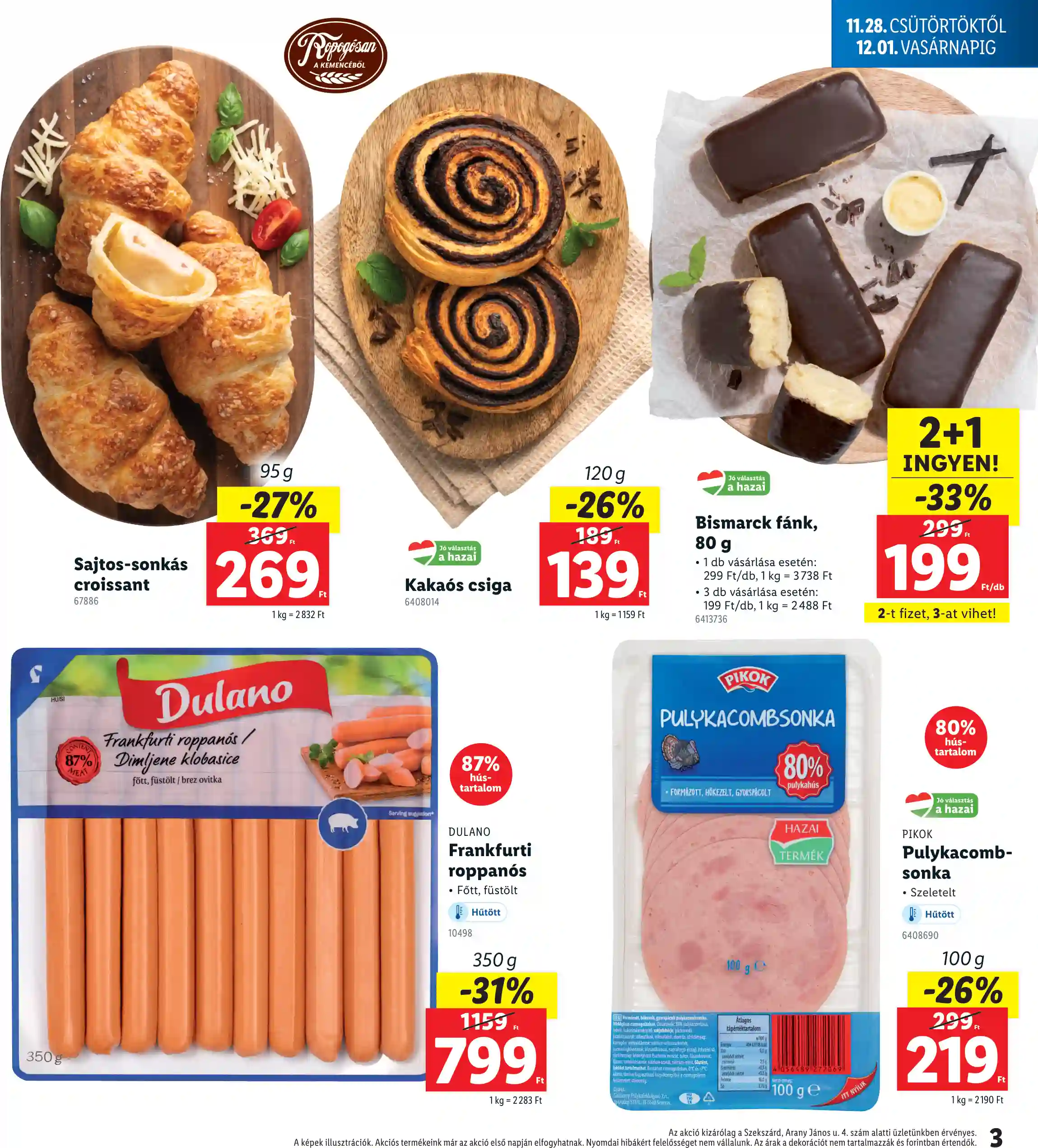 Lidl akciós újság 48. hét (Regionális akciók – Szekszárd) (3 oldal)